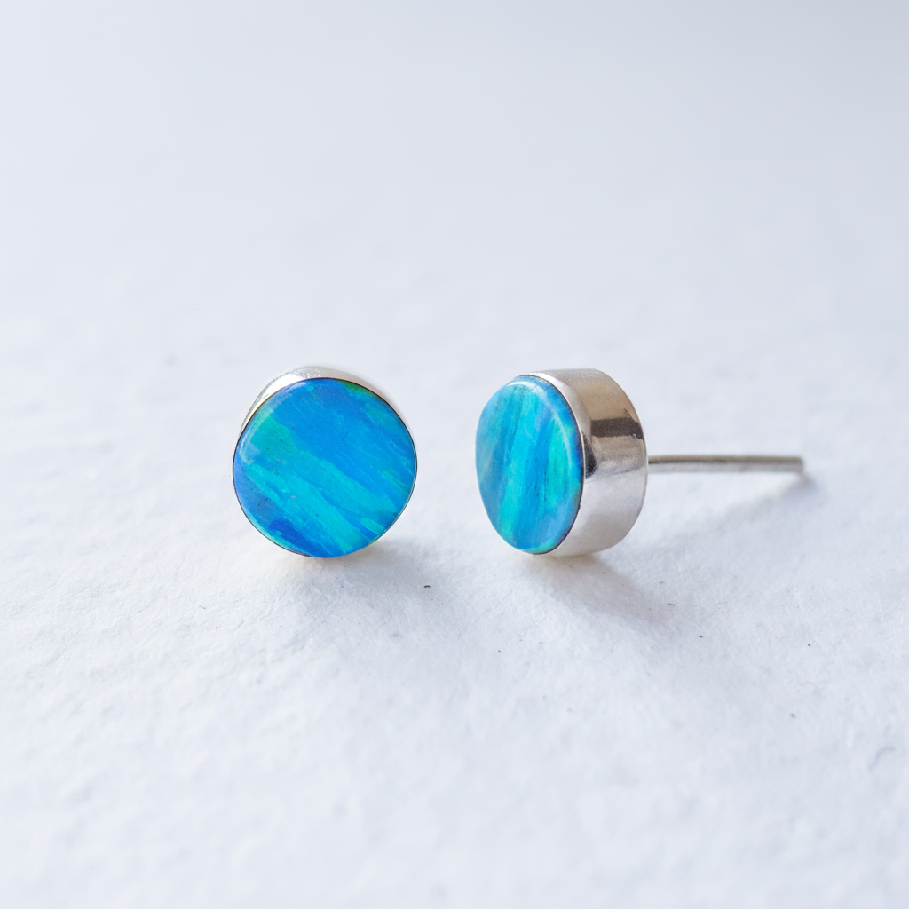 Flinder Turquoise Dotty Stud Earrings
