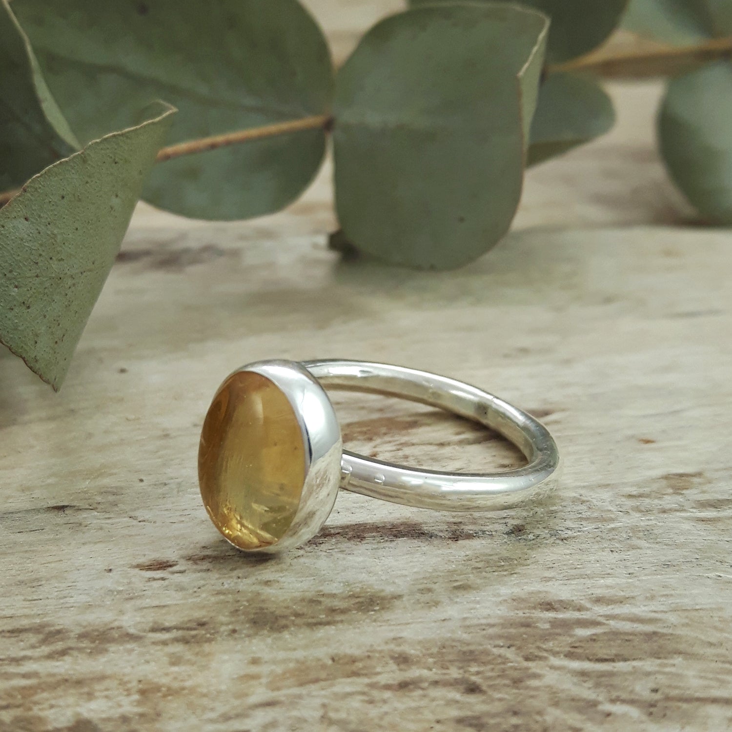 Alba Citrine Ring