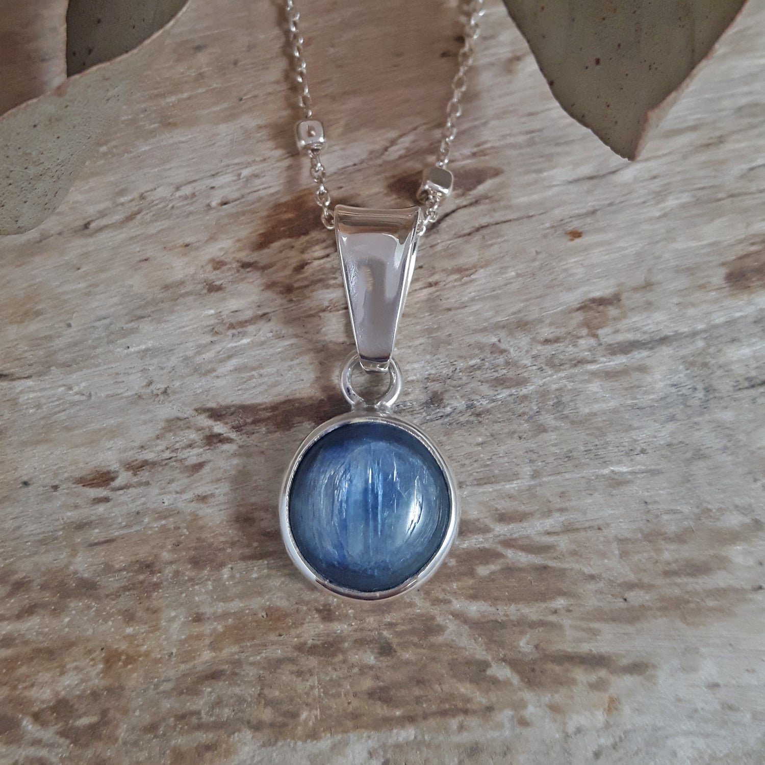 Alba Kyanite Circle Pendant