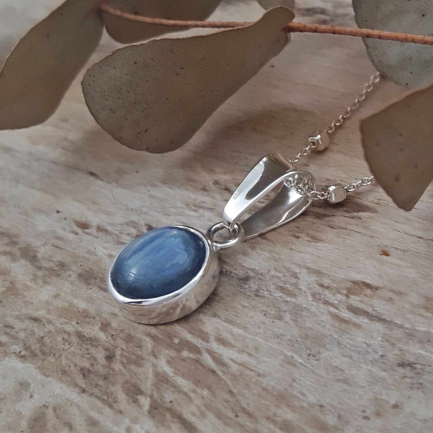 Alba Kyanite Circle Pendant