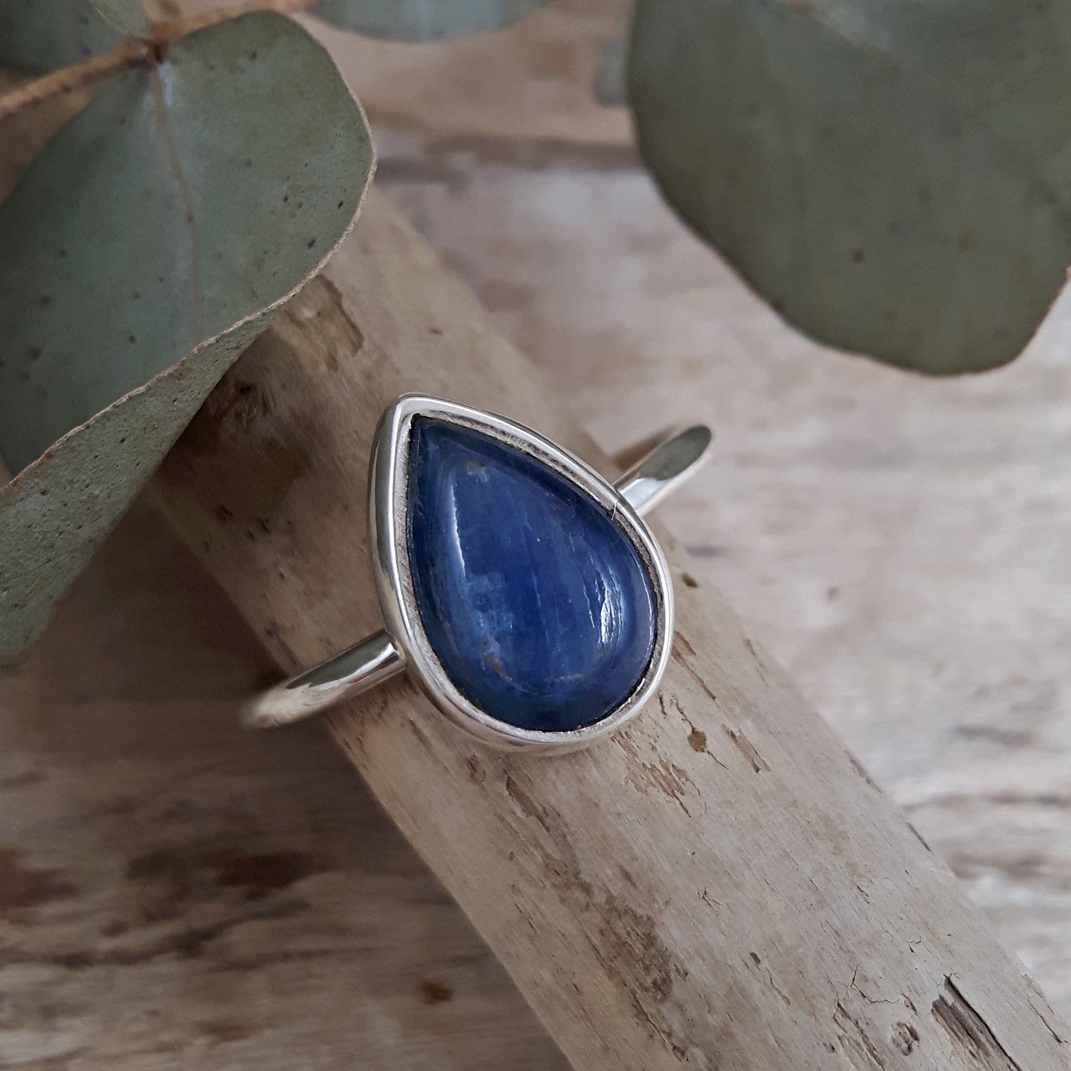 Alba Kyanite Teardrop Ring