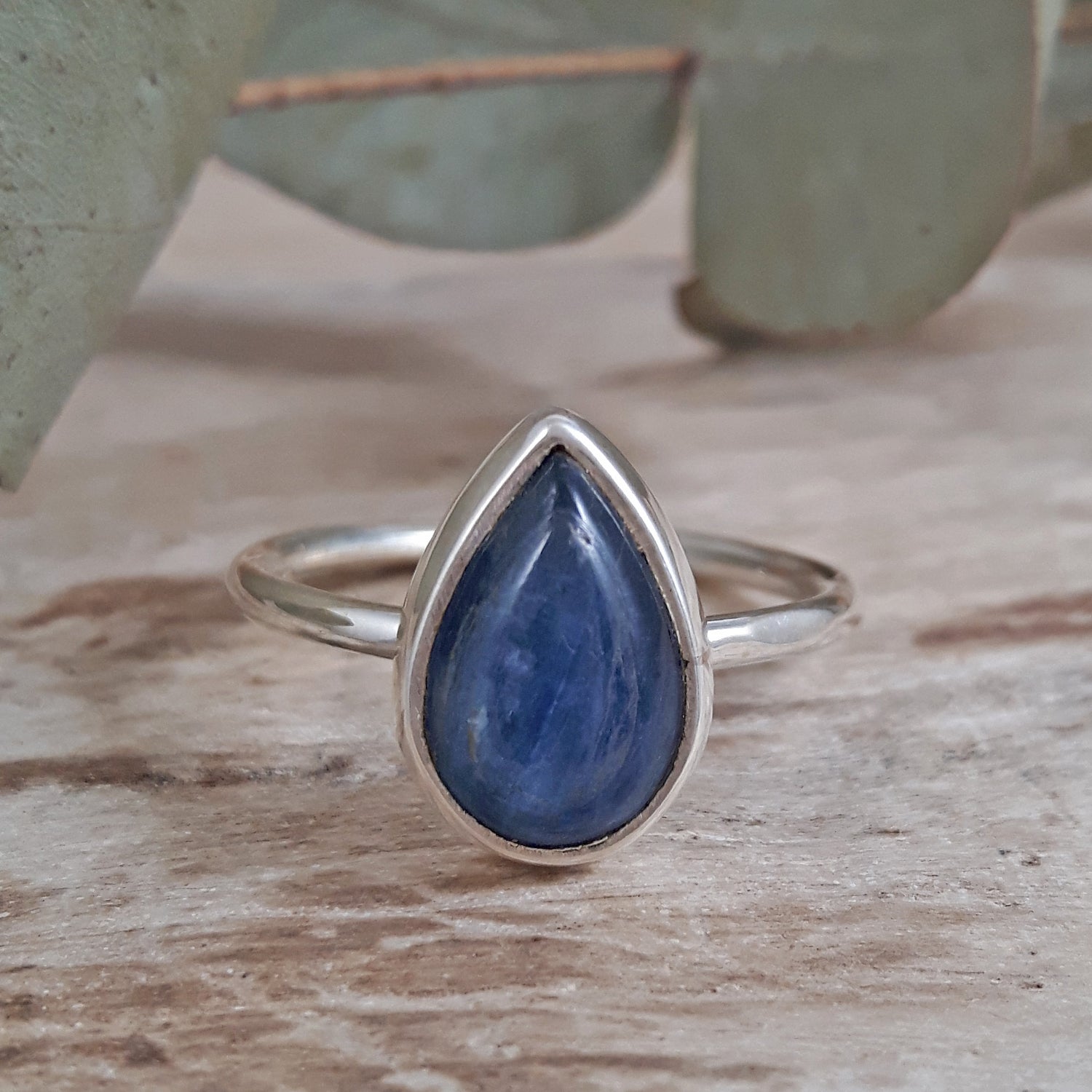 Alba Kyanite Teardrop Ring