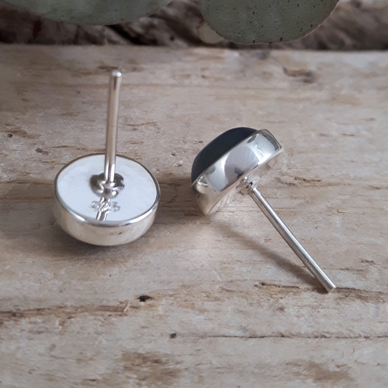 Alba Kyanite Small Round Stud Earrings