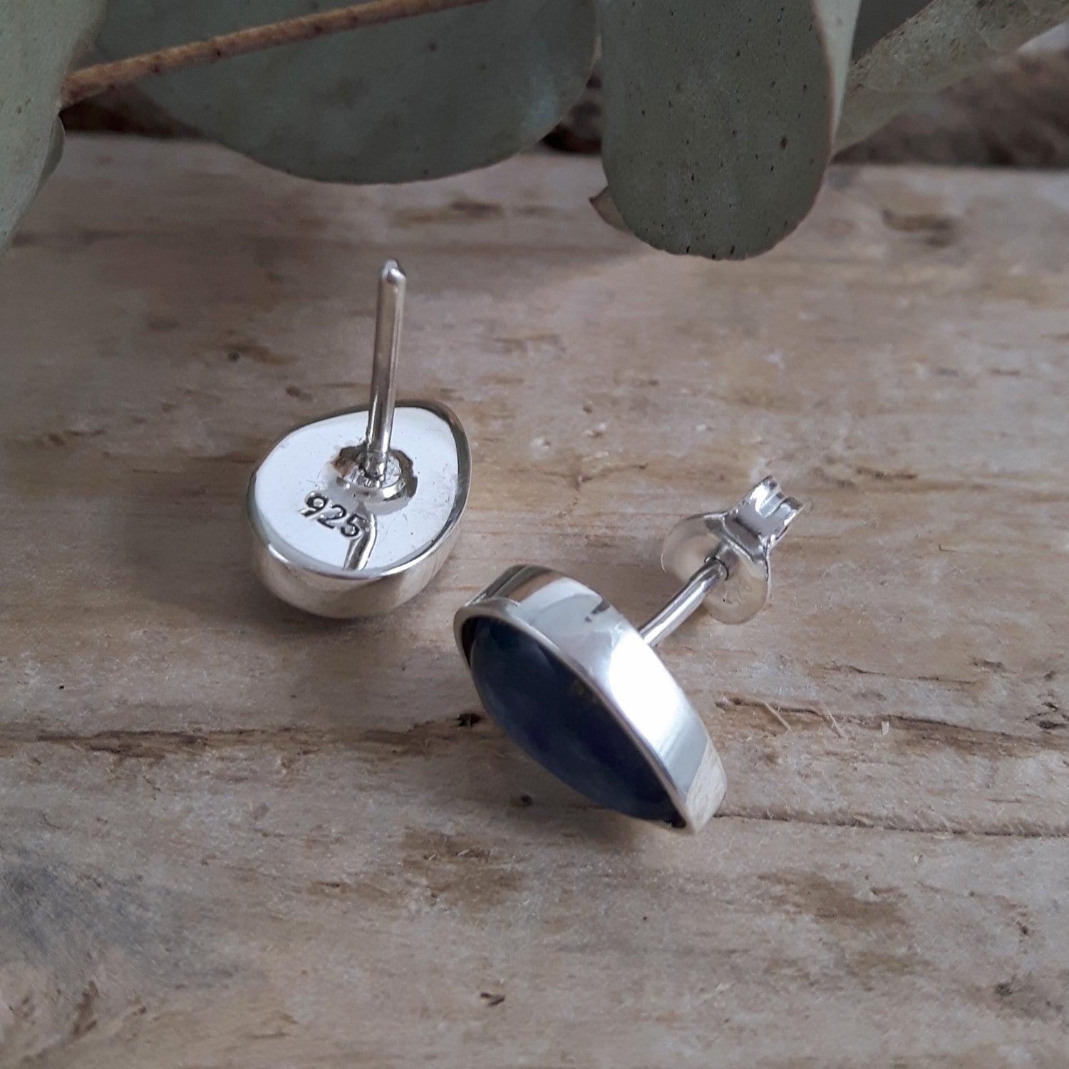 Alba Kyanite Teardrop Stud Earrings