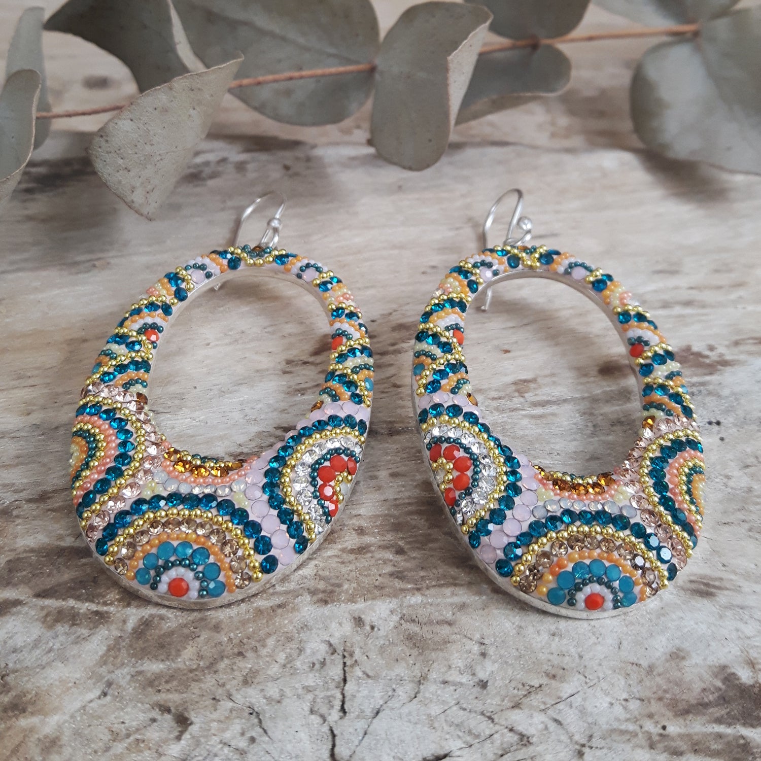 SAMPLE Allegra Carnival Hoop Earrings