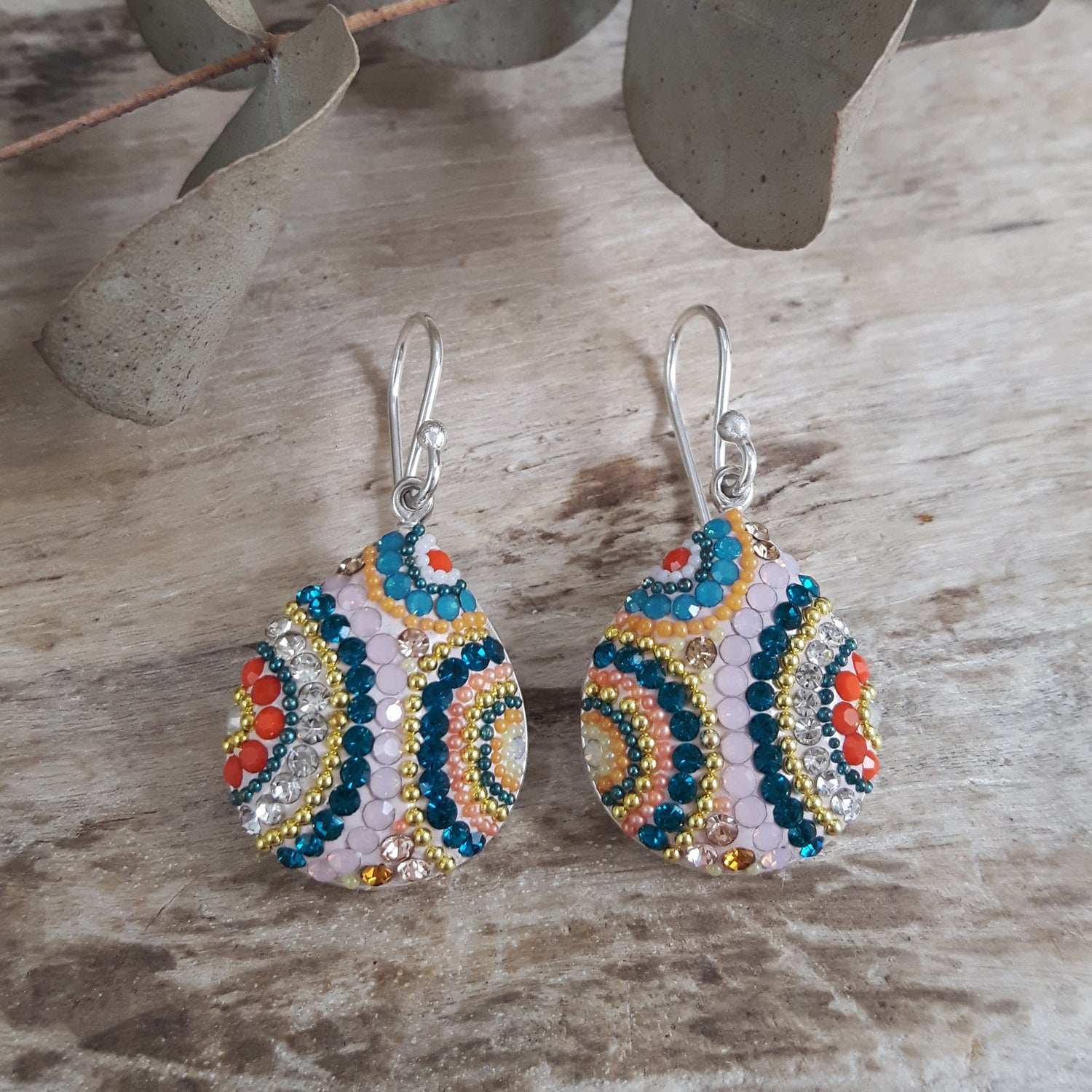 SAMPLE Allegra Carnival Teardrop Drop Earrings