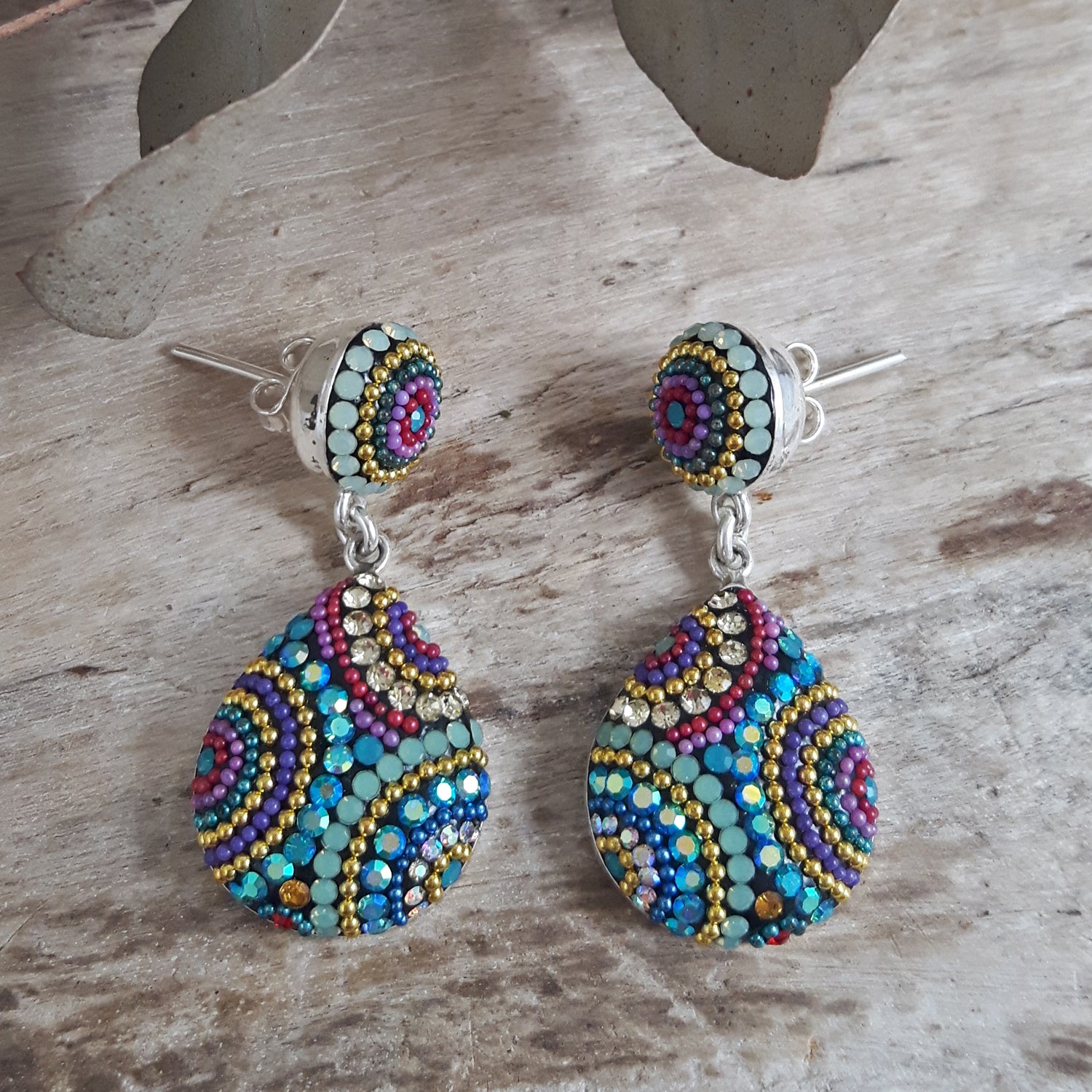 SAMPLE Allegra Fiesta Double Drop Stud Earrings