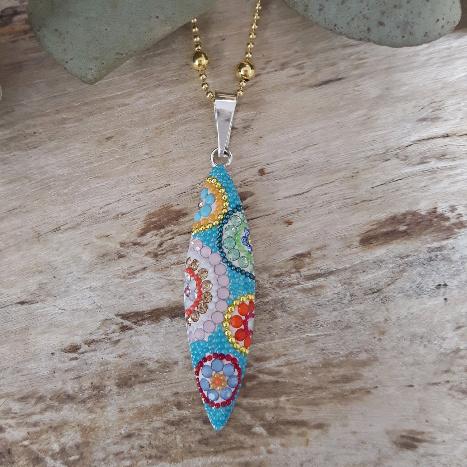 Allegra Folia Bloom Turquoise Pendant