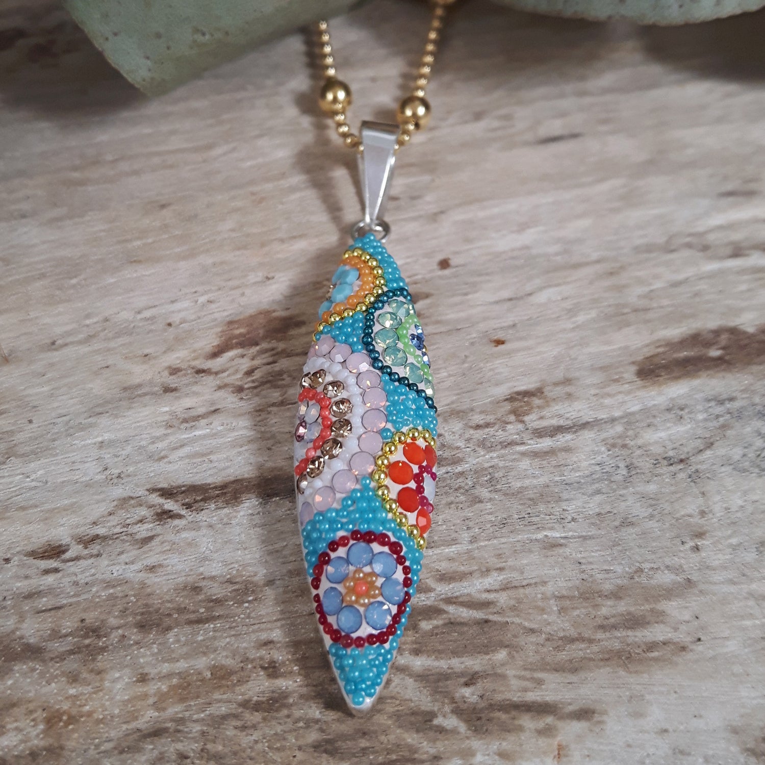 Allegra Folia Bloom Turquoise Pendant