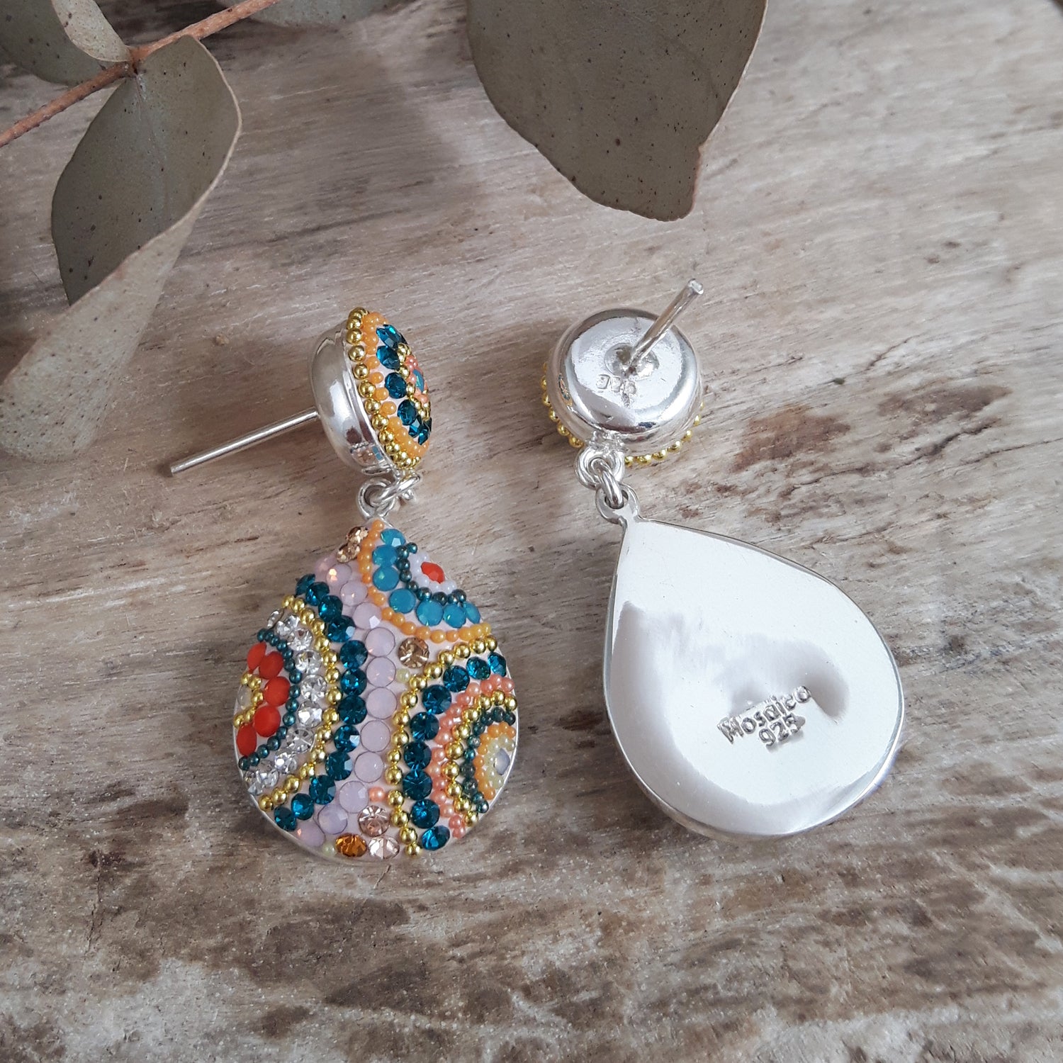 SAMPLE Allegra Carnival Double Drop Stud Earrings