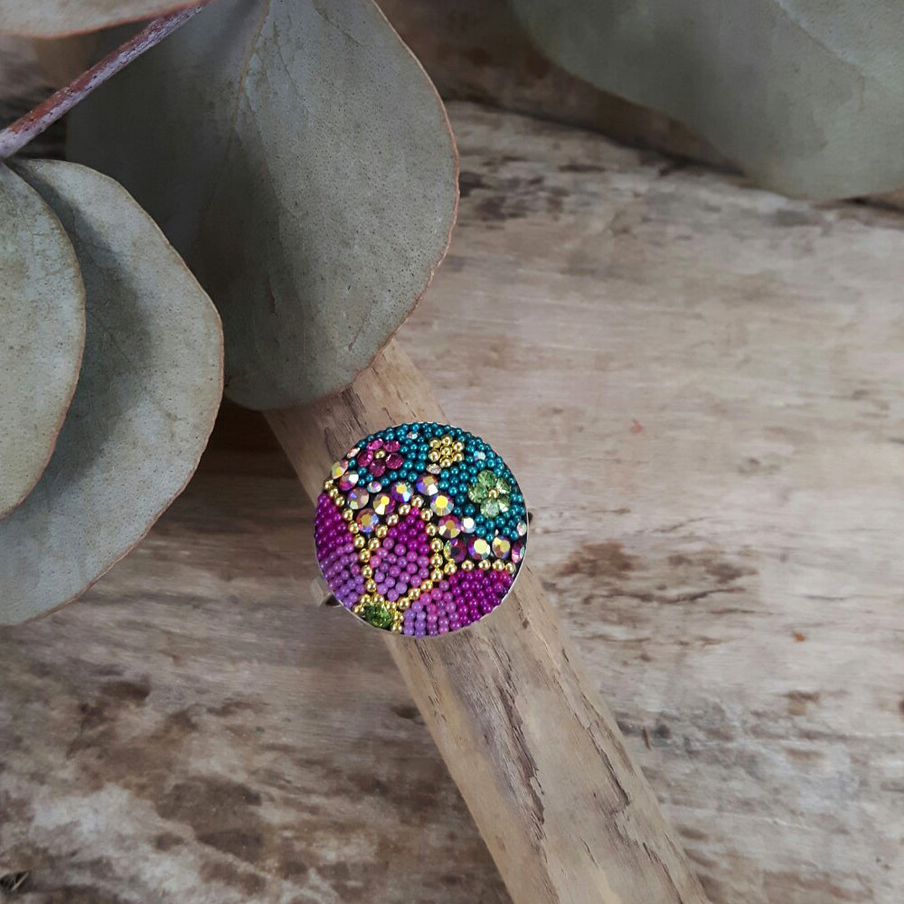 Allegra Galactic Medium Circle 1.5cm Adjustable Ring