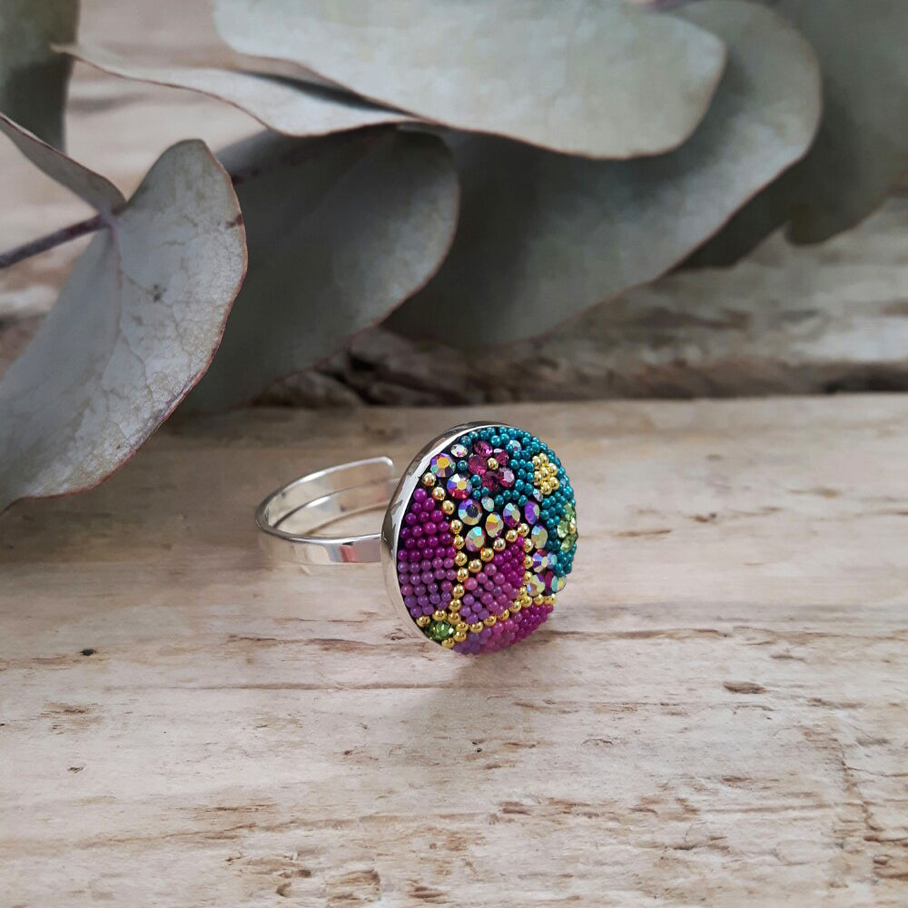 Allegra Galactic Medium Circle 1.5cm Adjustable Ring