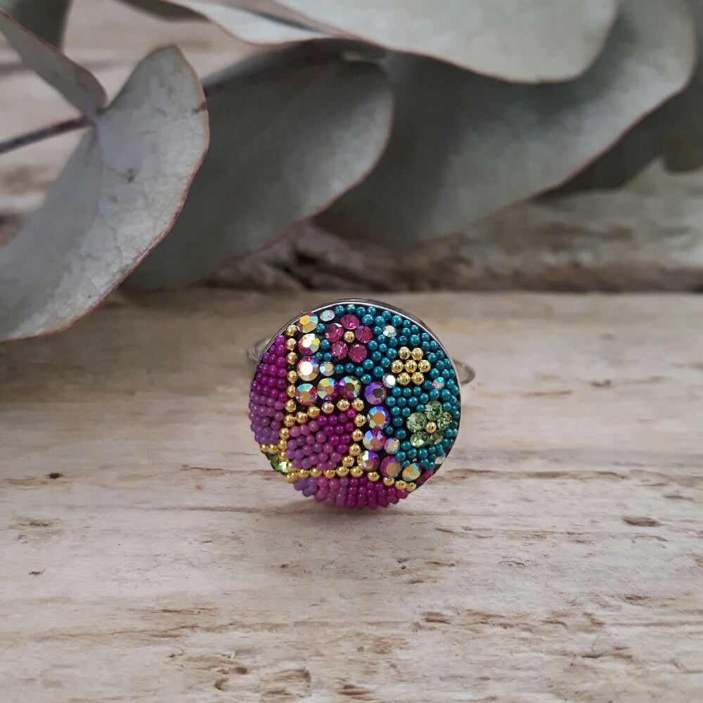 Allegra Galactic Medium Circle 1.5cm Adjustable Ring