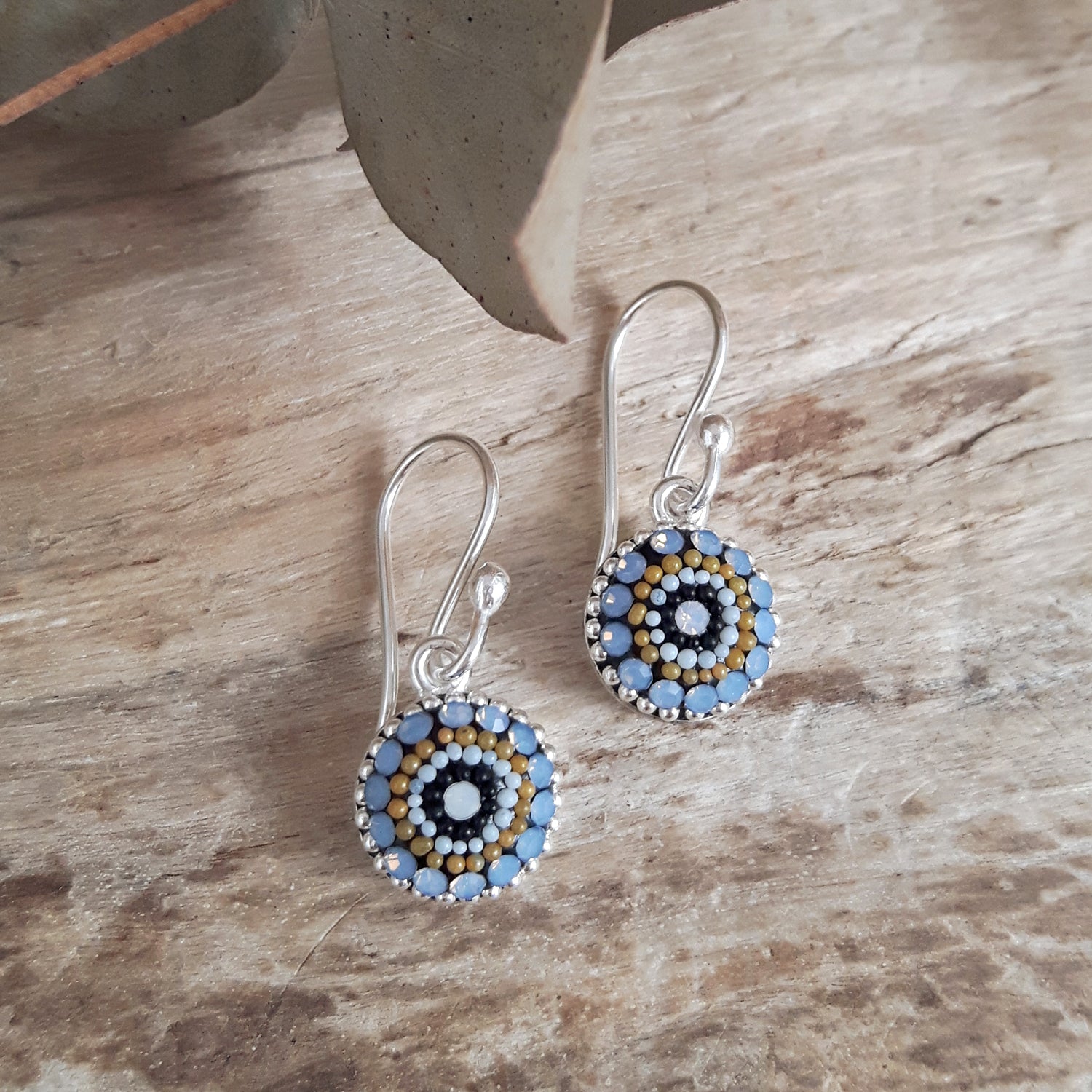 Allegra Highland Glow Round Drop Earrings