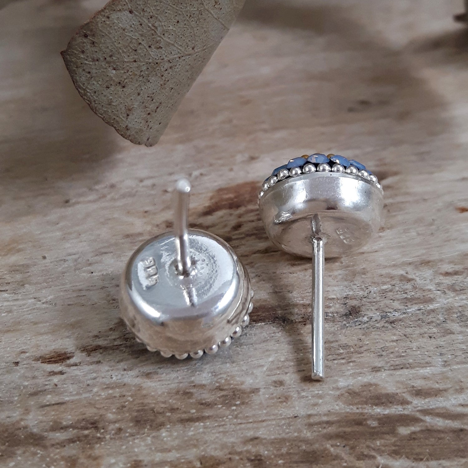 Allegra Highland Glow Round Stud Earrings