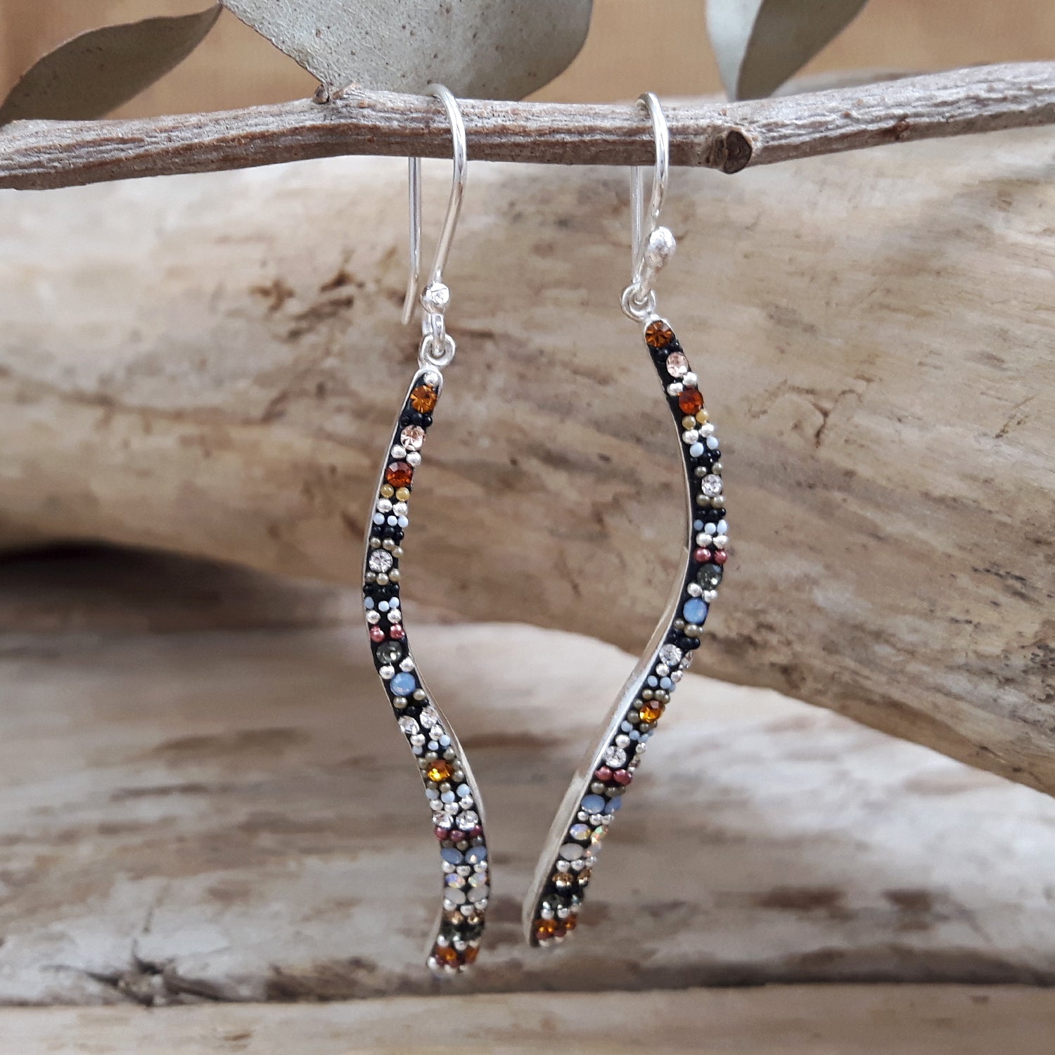 Allegra Highland Glow Sway Boho Drop Earrings