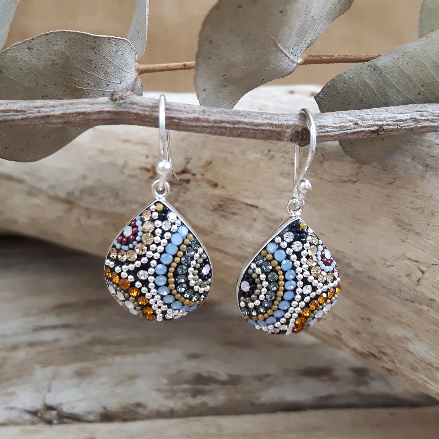 Allegra Highland Glow Teardrop Drop Earrings