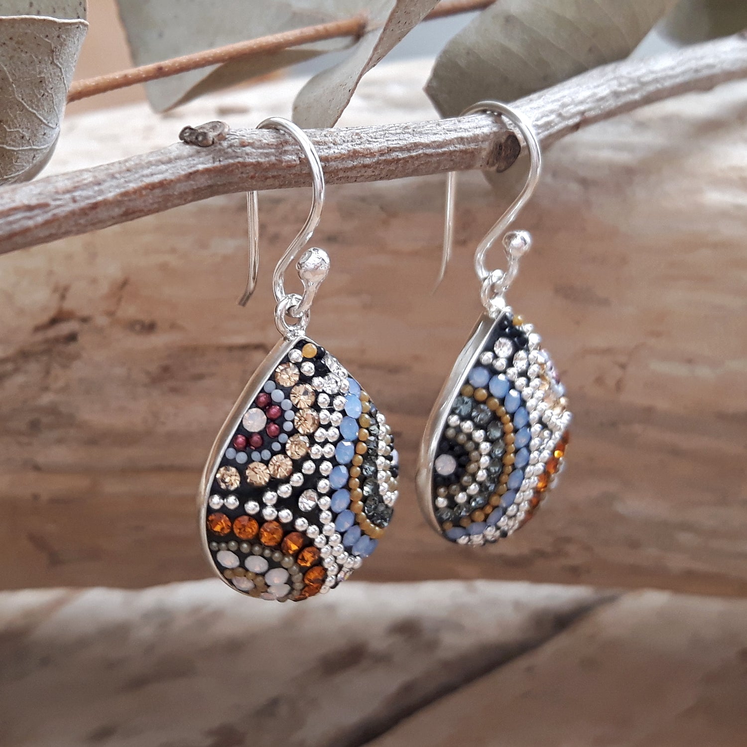 Allegra Highland Glow Teardrop Drop Earrings
