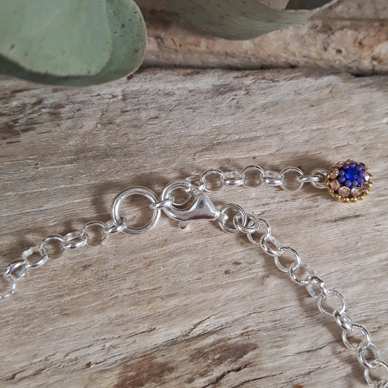 sterling silver bracelet handmade fine jewellery coin chain gift