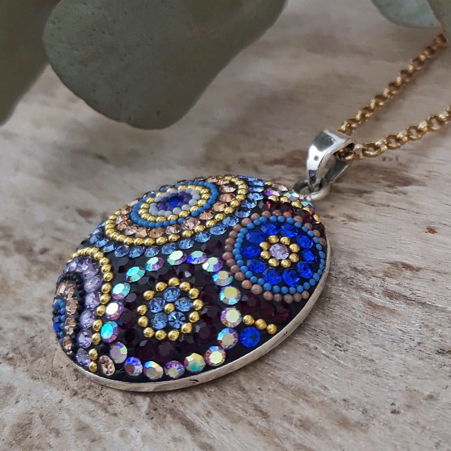 Allegra Indigo Radiance Disc Pendant