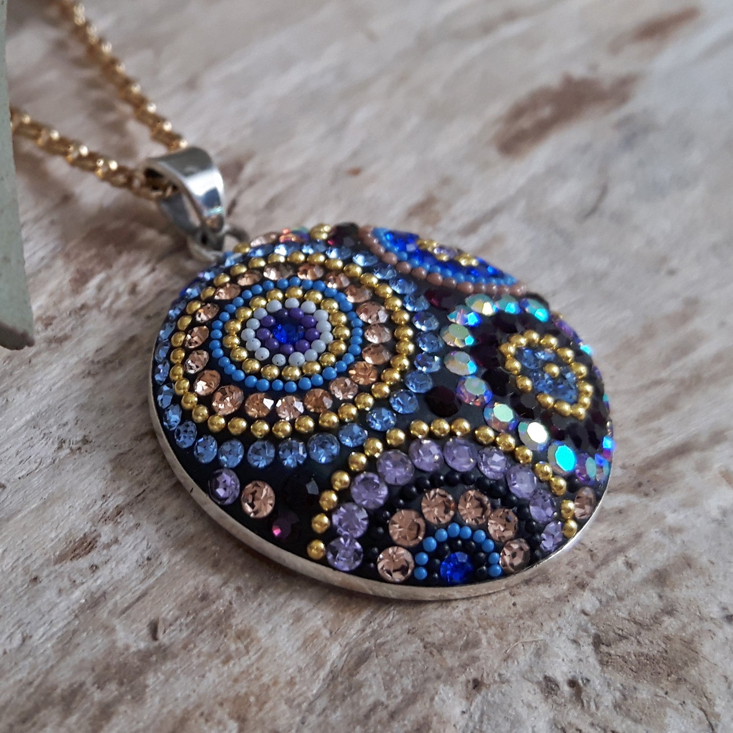 Allegra Indigo Radiance Disc Pendant