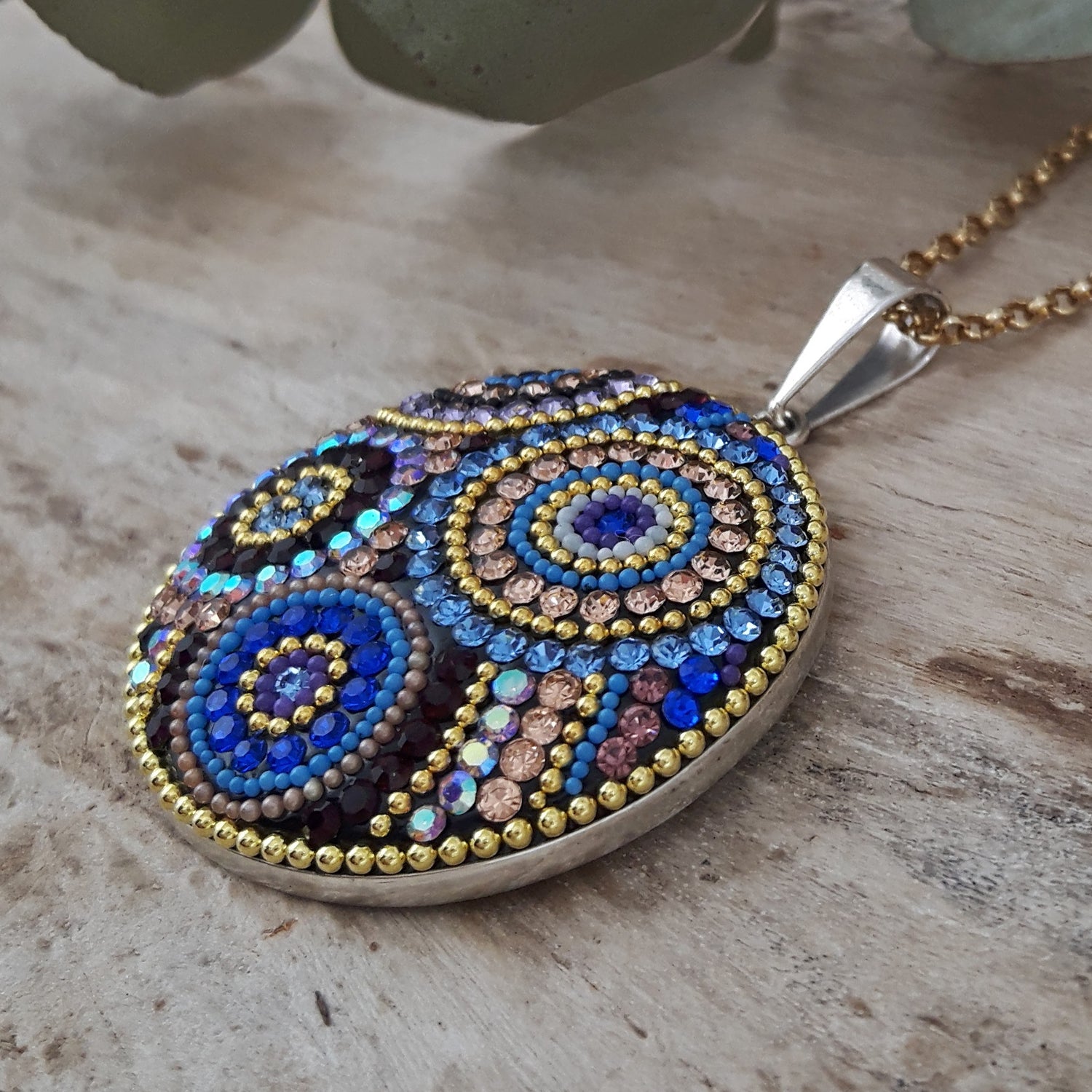 Allegra Indigo Radiance Large Disc Pendant