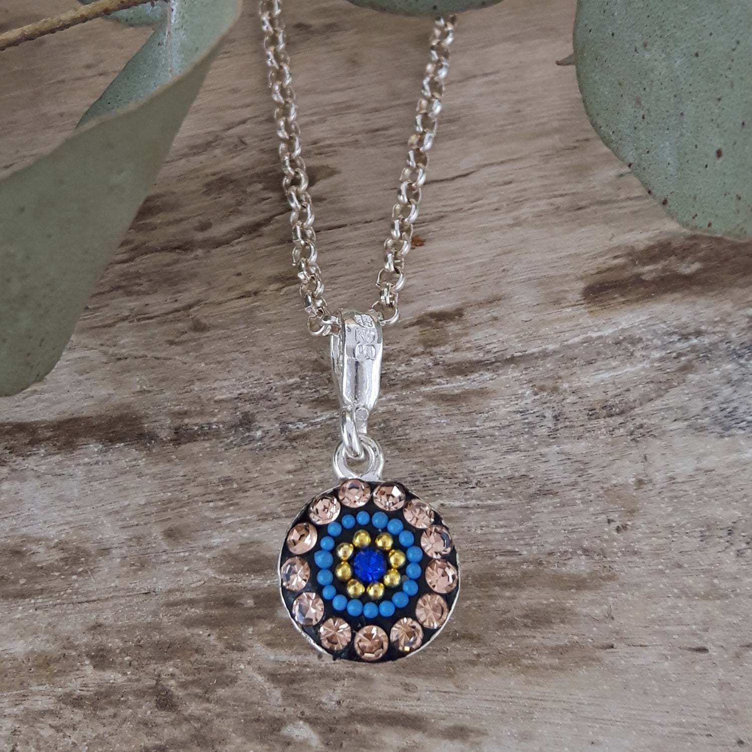 Allegra Indigo Radiance Round Mini Pendant
