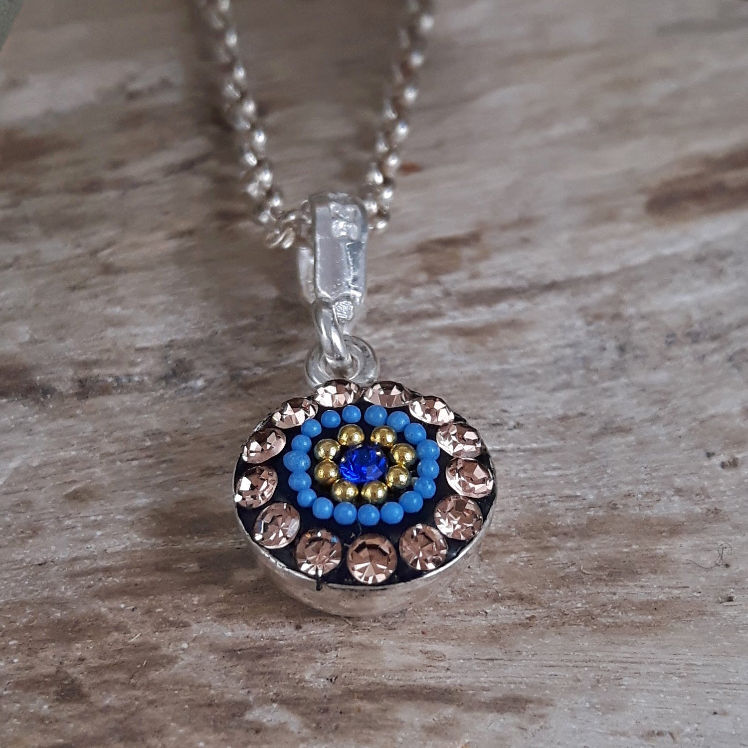Allegra Indigo Radiance Round Mini Pendant