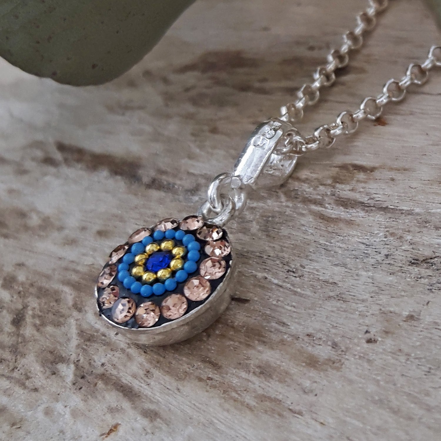 Allegra Indigo Radiance Round Mini Pendant