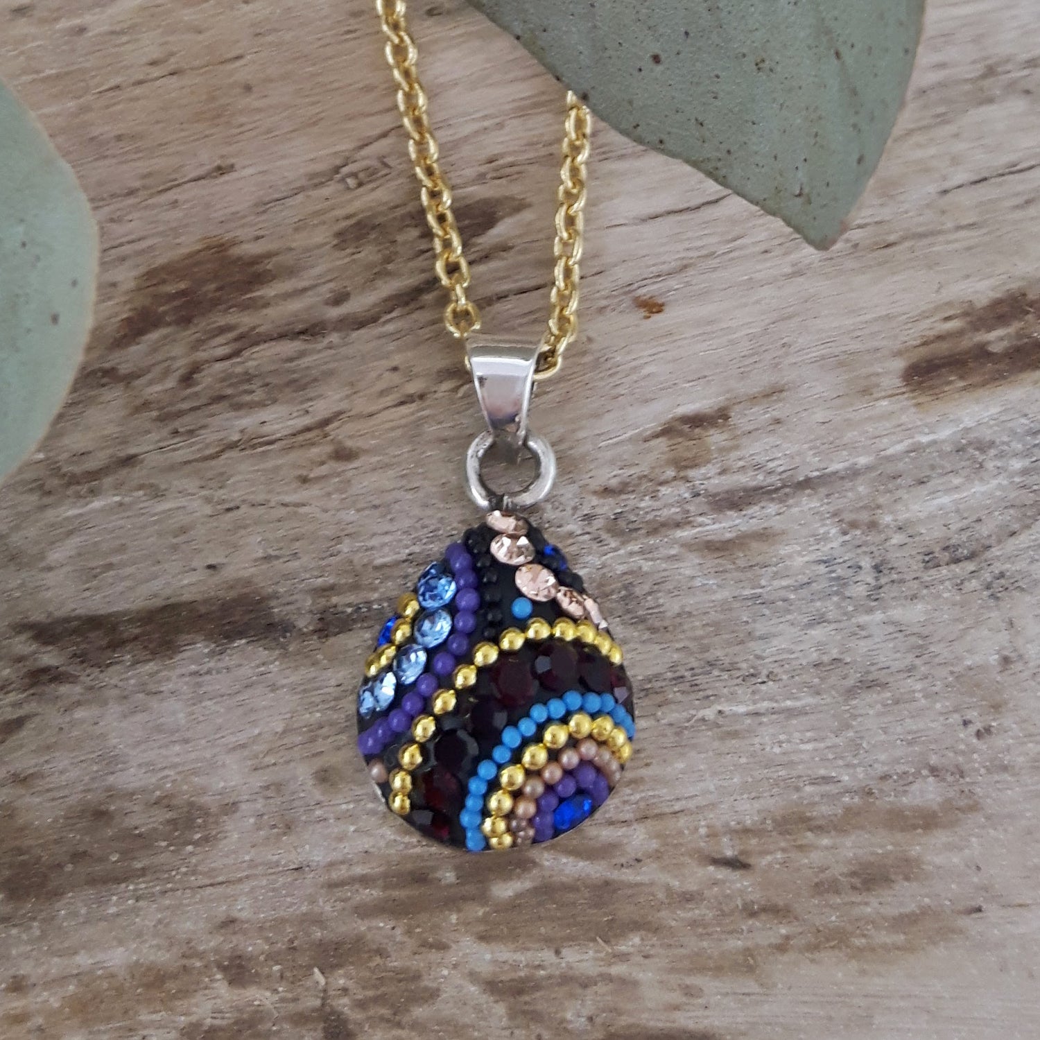 Allegra Indigo Radiance Teardrop Mini Pendant