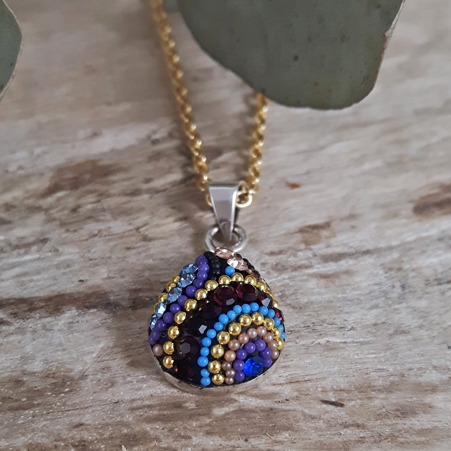 Allegra Indigo Radiance Teardrop Mini Pendant