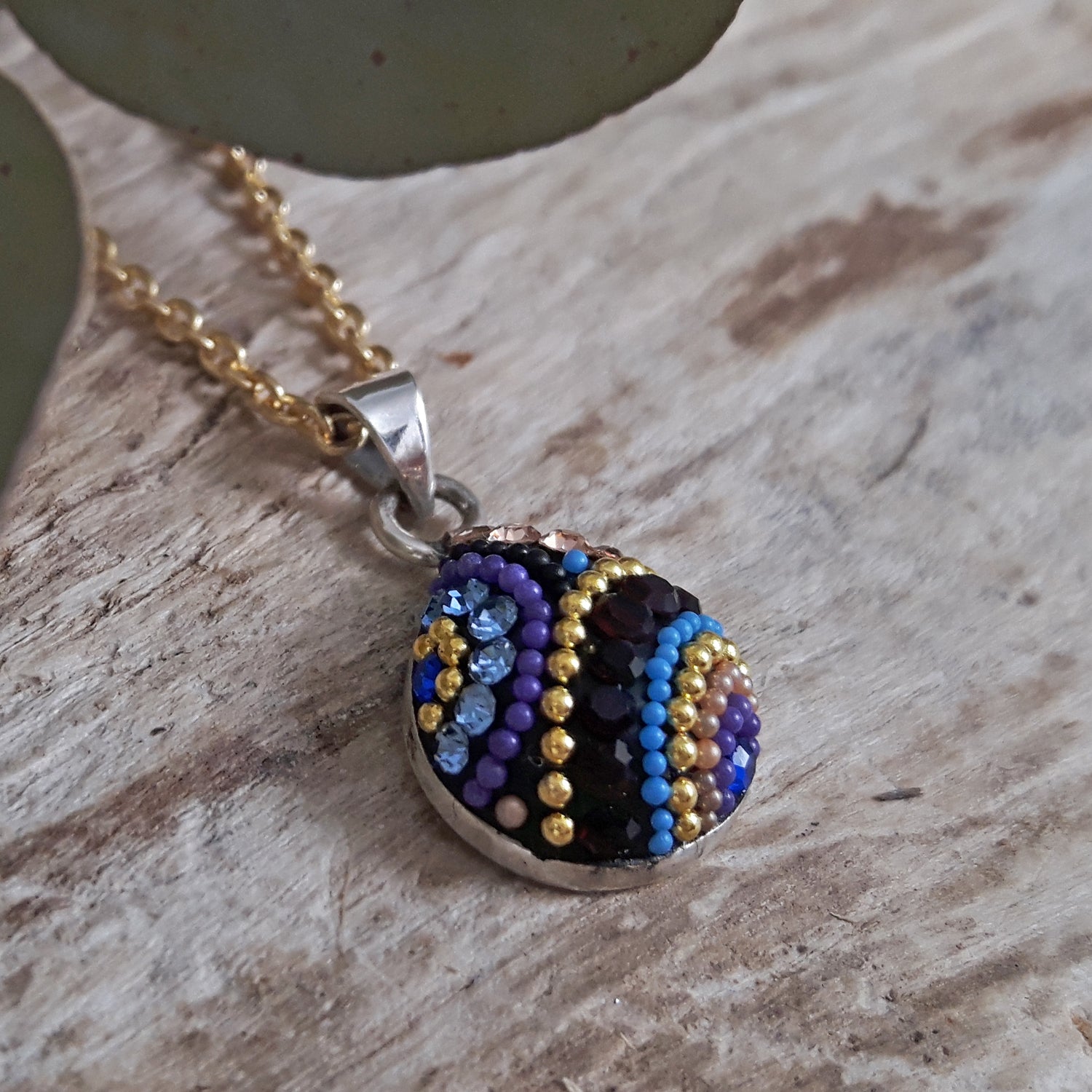 Allegra Indigo Radiance Teardrop Mini Pendant