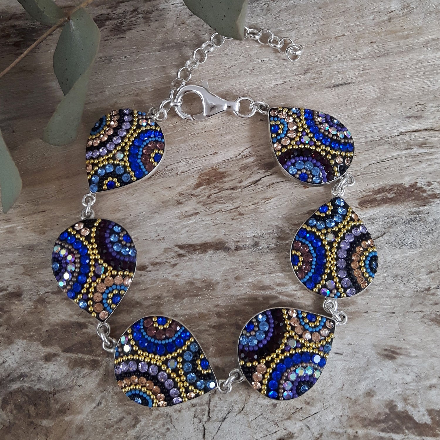 Allegra Indigo Radiance Teardrop Bracelet