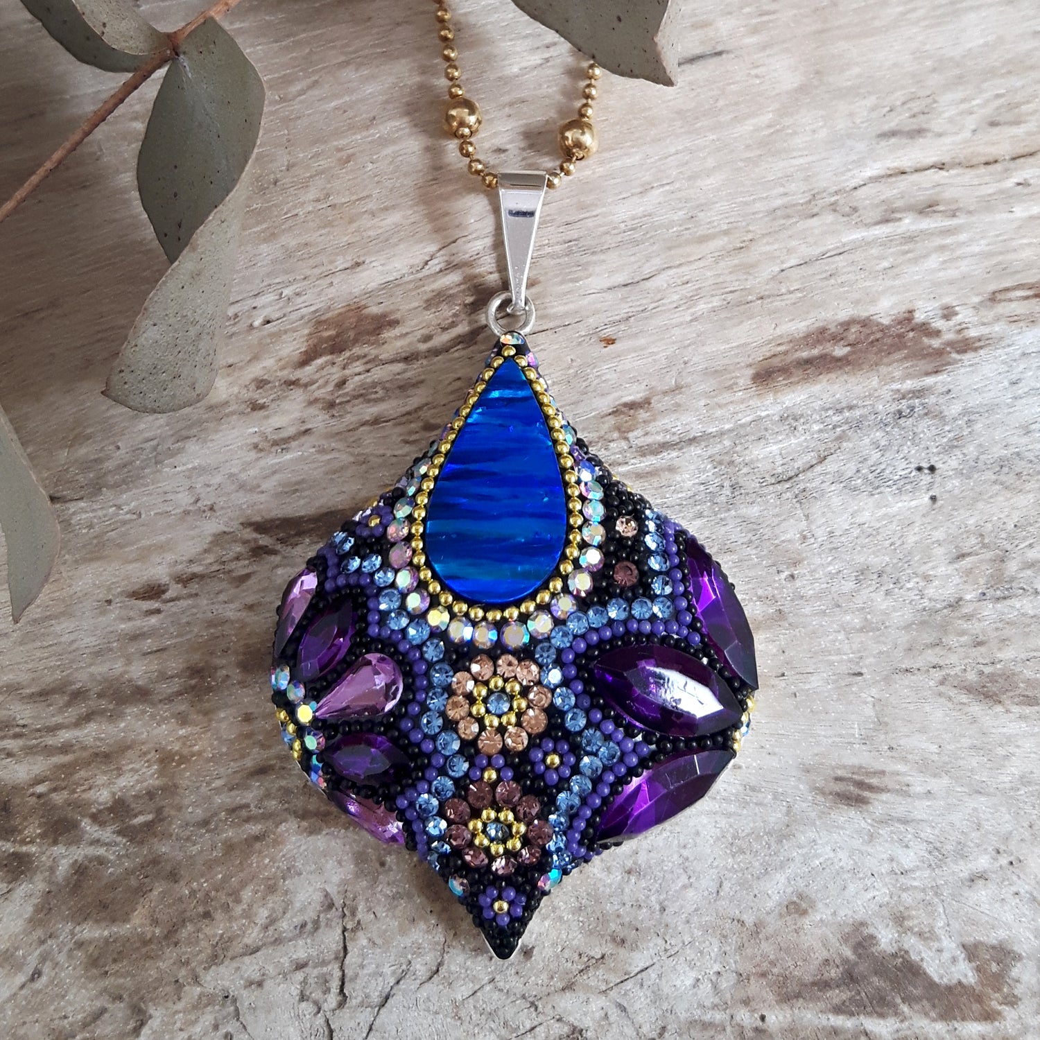 Allegra Purple Shimmer Pendant