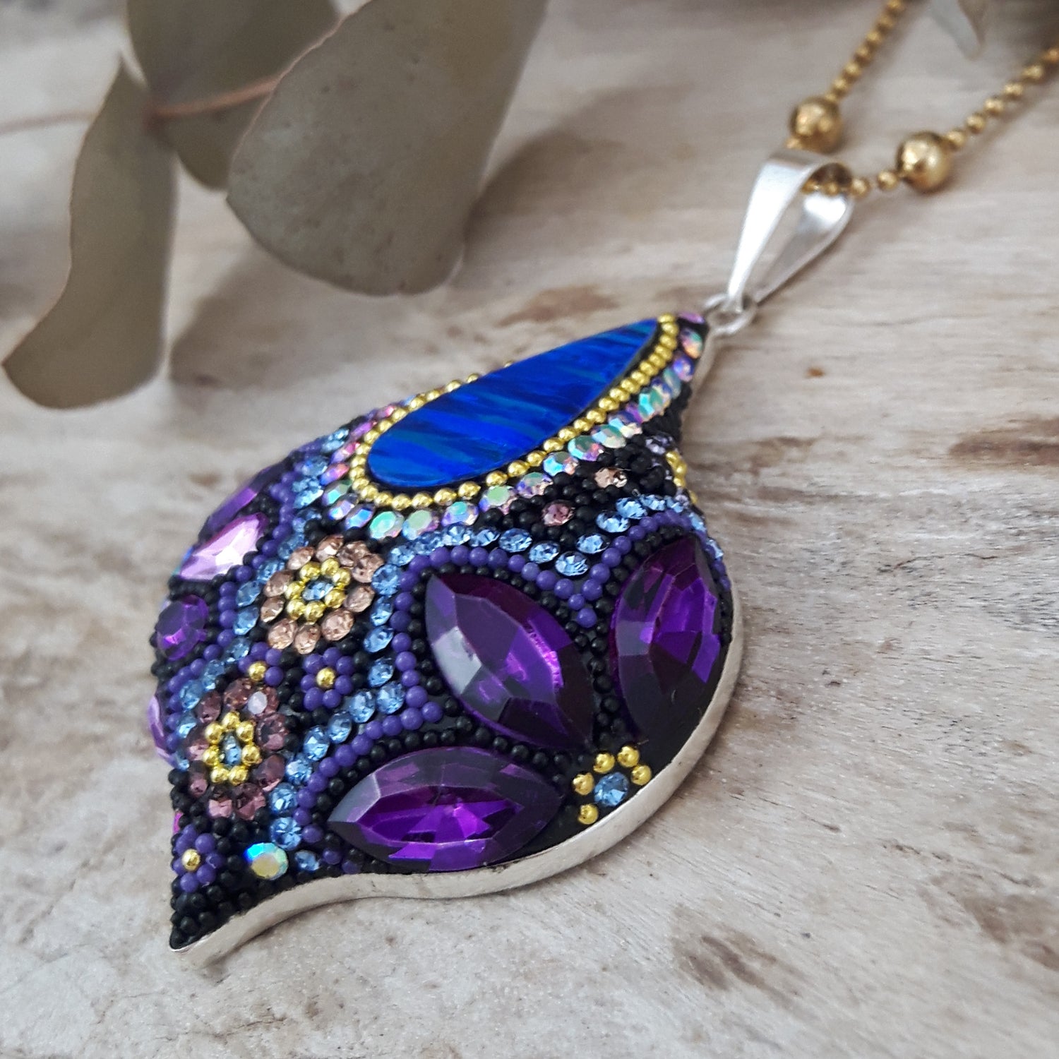 Allegra Purple Shimmer Pendant
