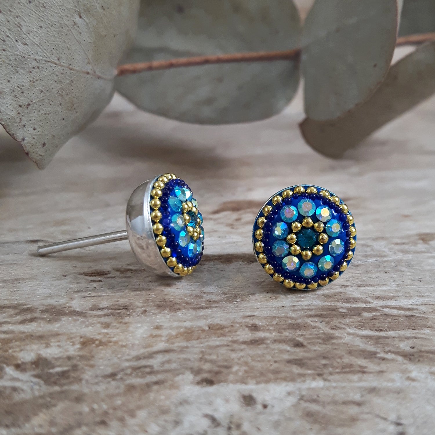 Allegra Sapphire Dream Round Stud Earring