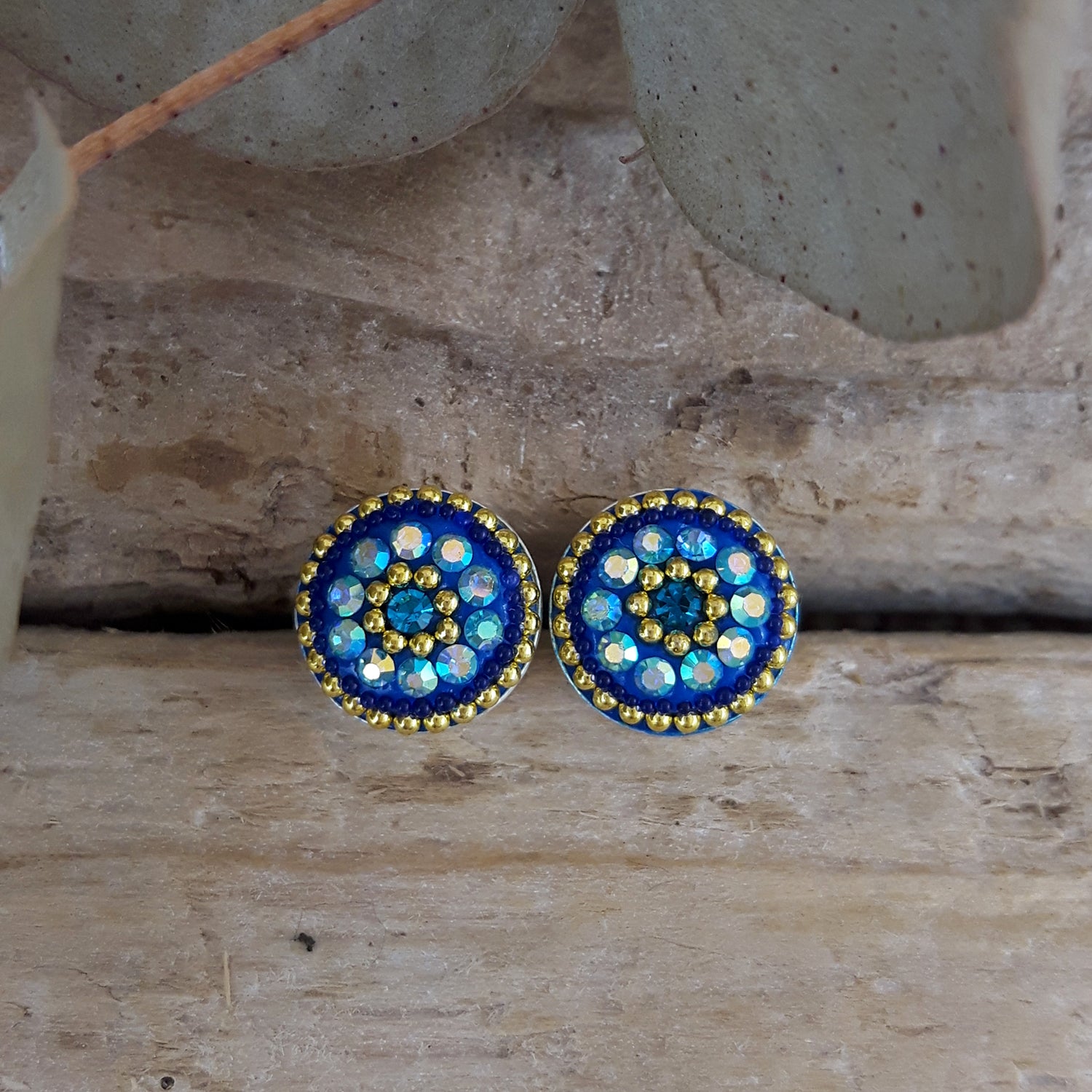 Allegra Sapphire Dream Round Stud Earring