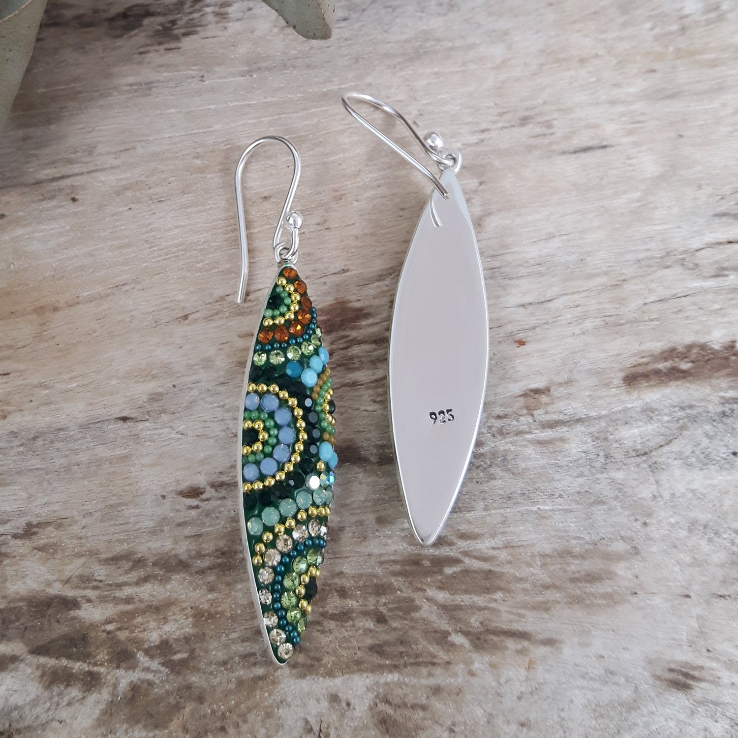 Allegra Folia Paradise Green Drop Earrings