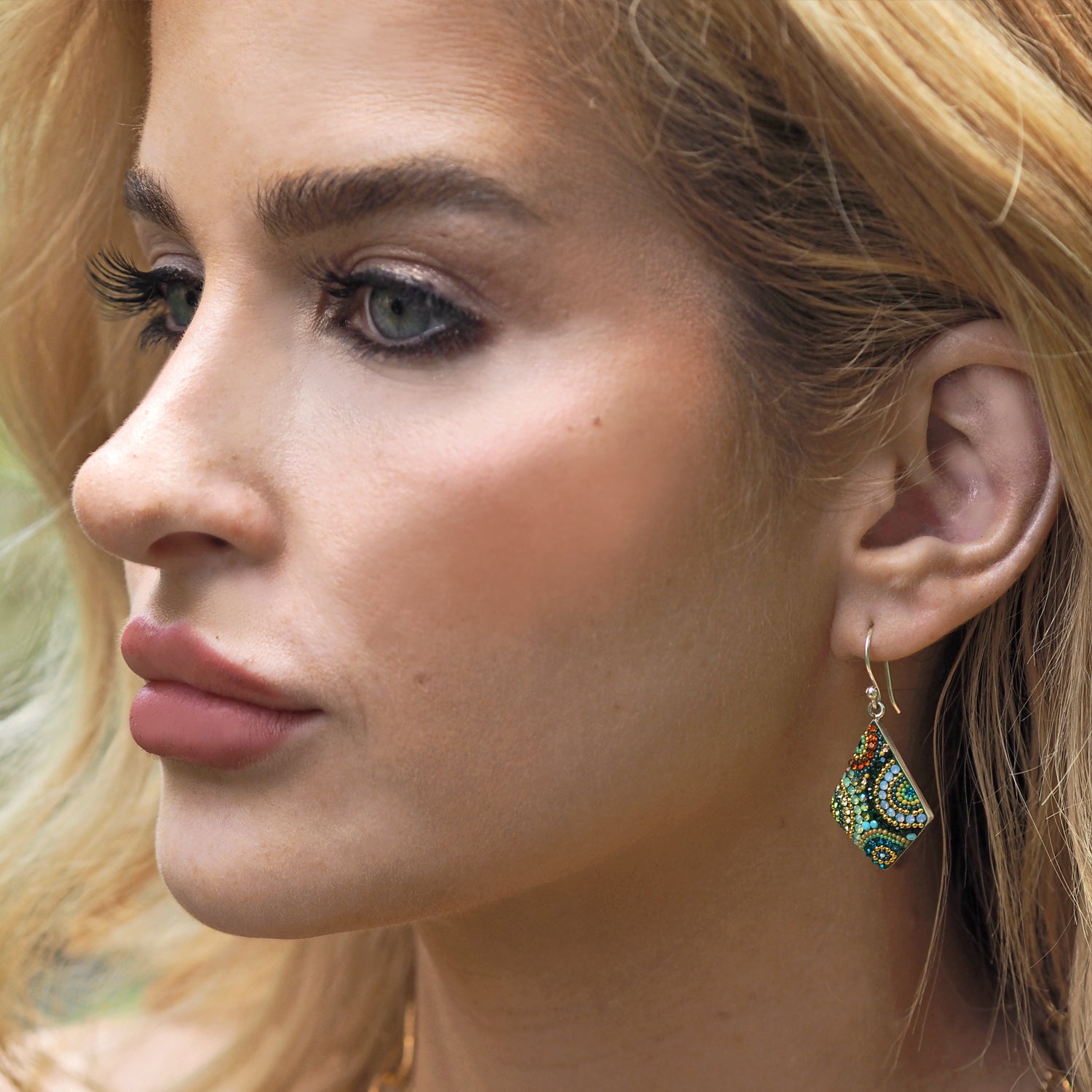 Allegra Paradise Green Drop Earrings