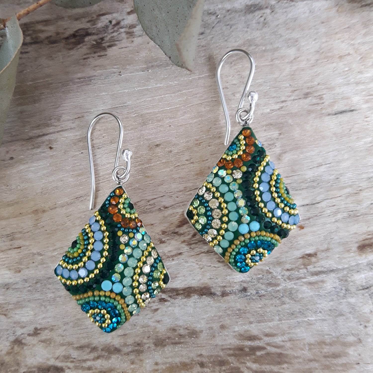 Allegra Paradise Green Drop Earrings