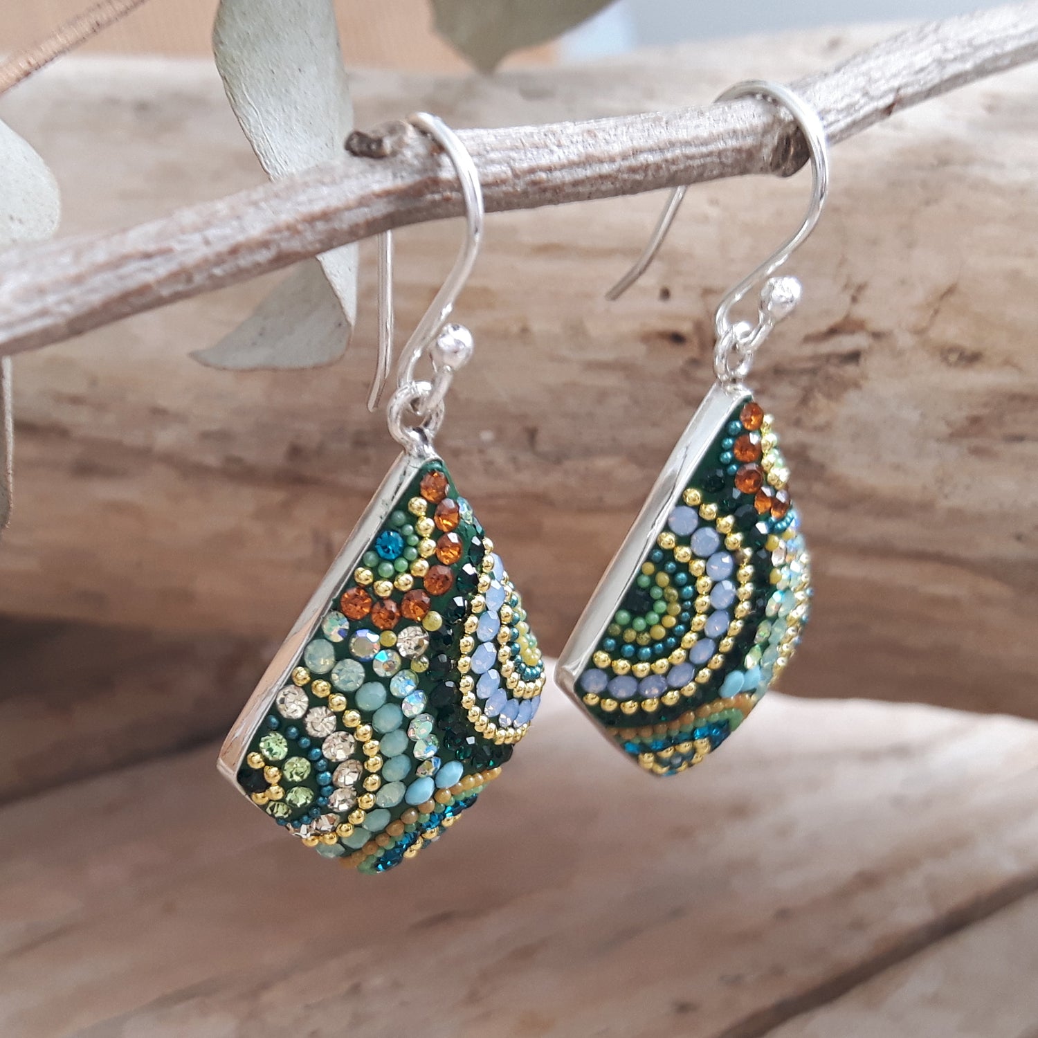 Allegra Paradise Green Drop Earrings