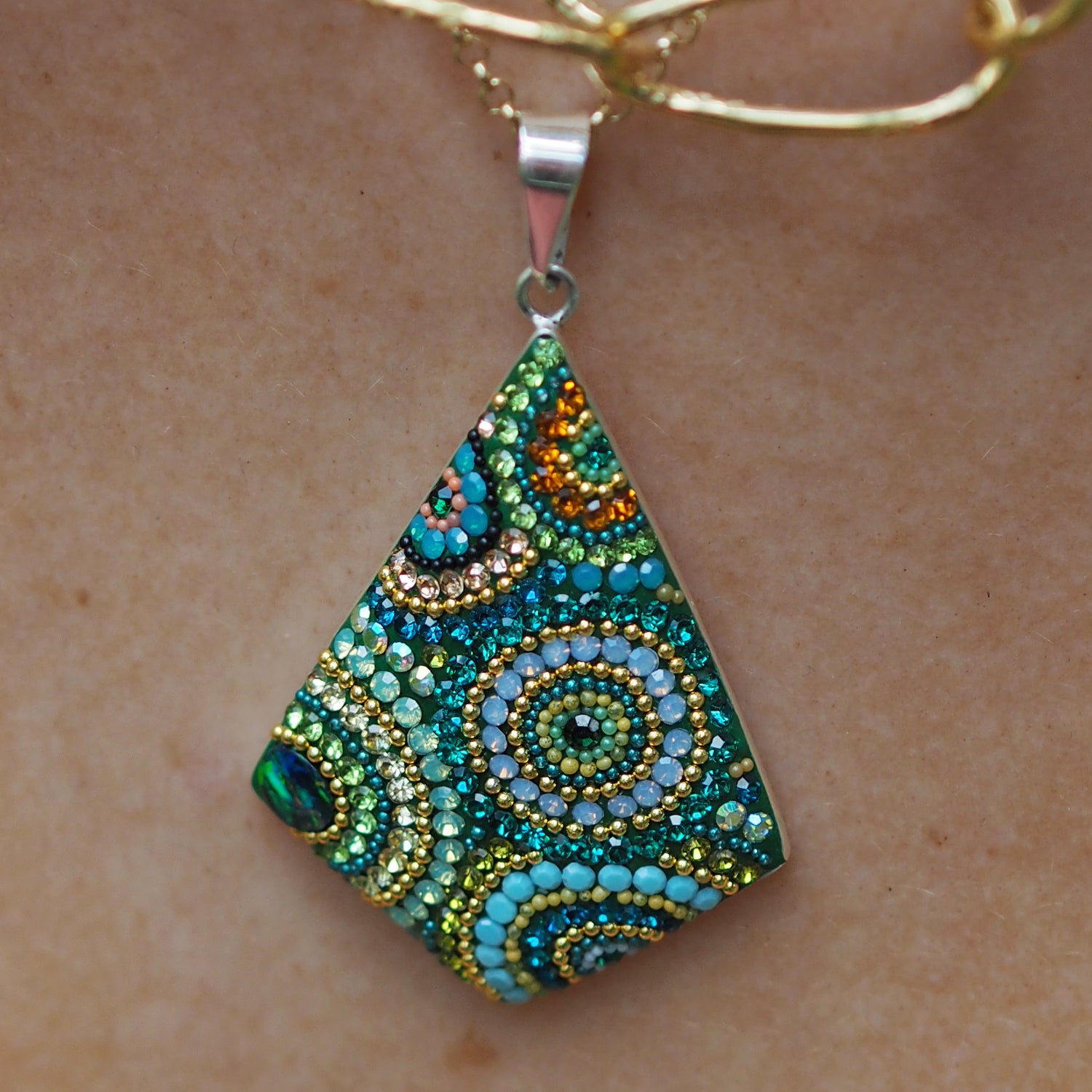 Allegra Rhombelle Paradise Green Pendant