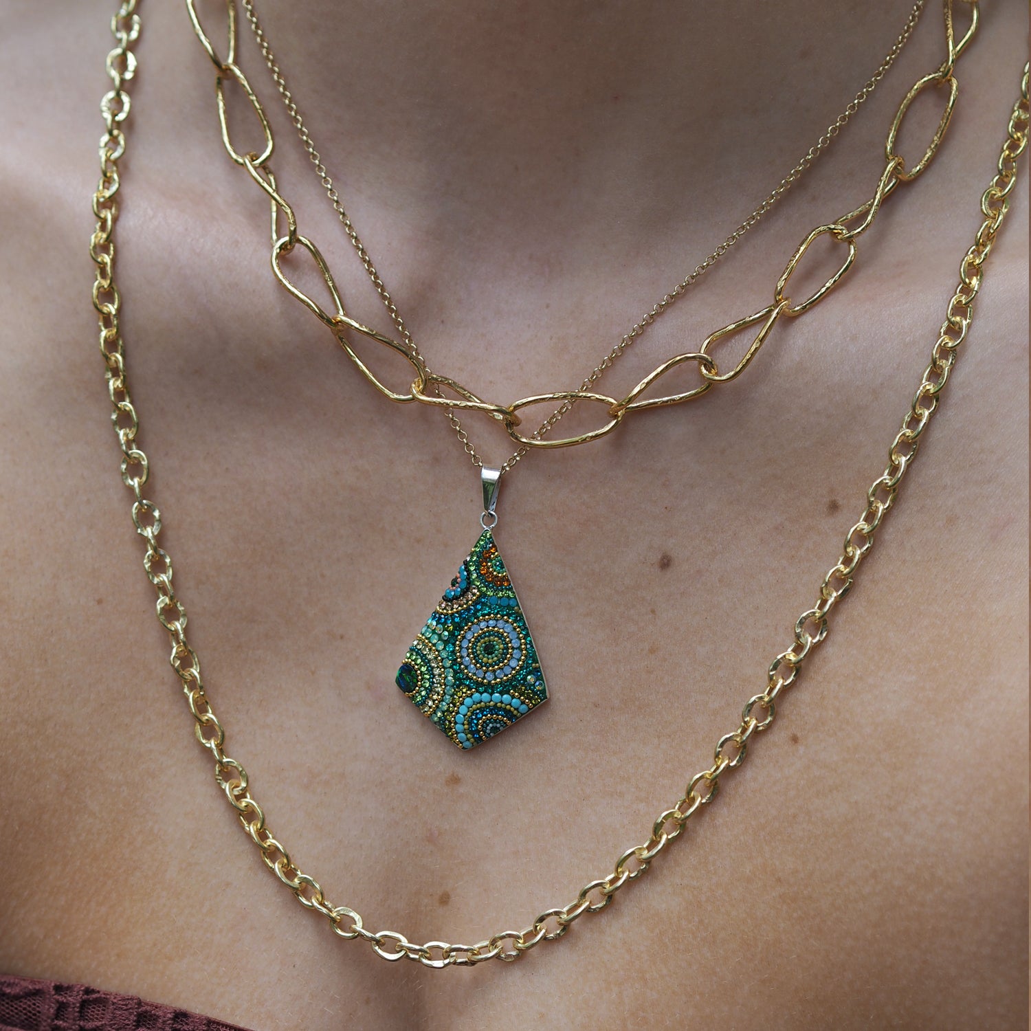 Allegra Rhombelle Paradise Green Pendant