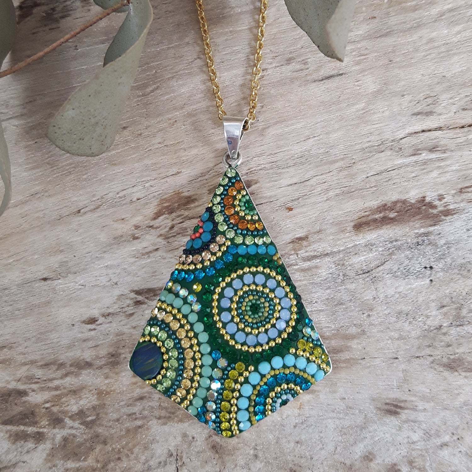 Allegra Rhombelle Paradise Green Pendant
