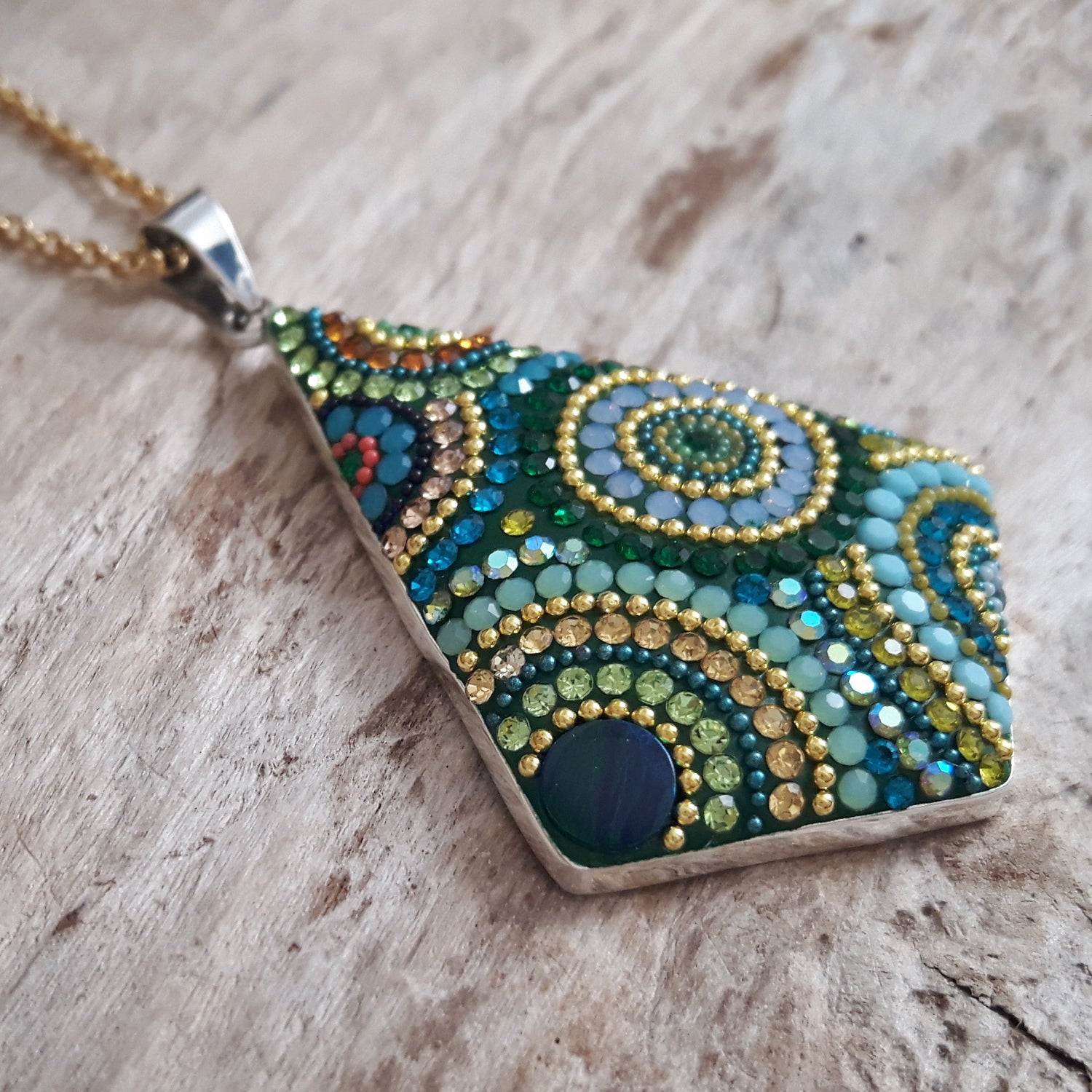 Allegra Rhombelle Paradise Green Pendant