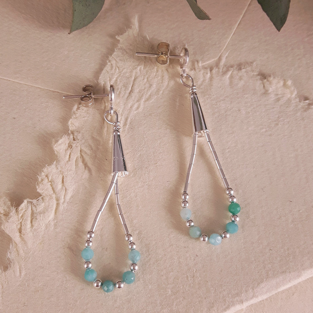 Adeline Amazonite Earrings