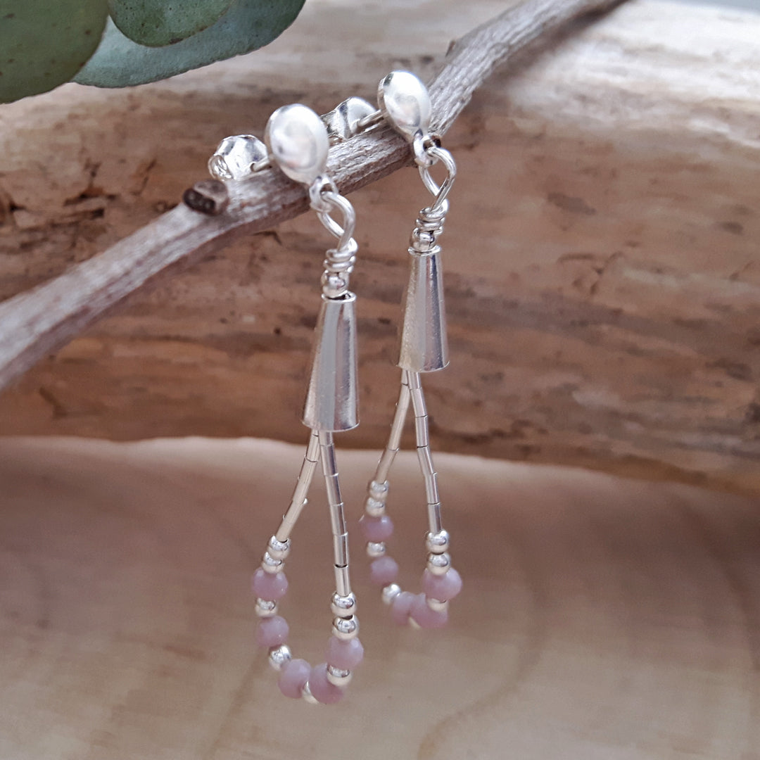 Adeline Chalcedony Rose Earrings