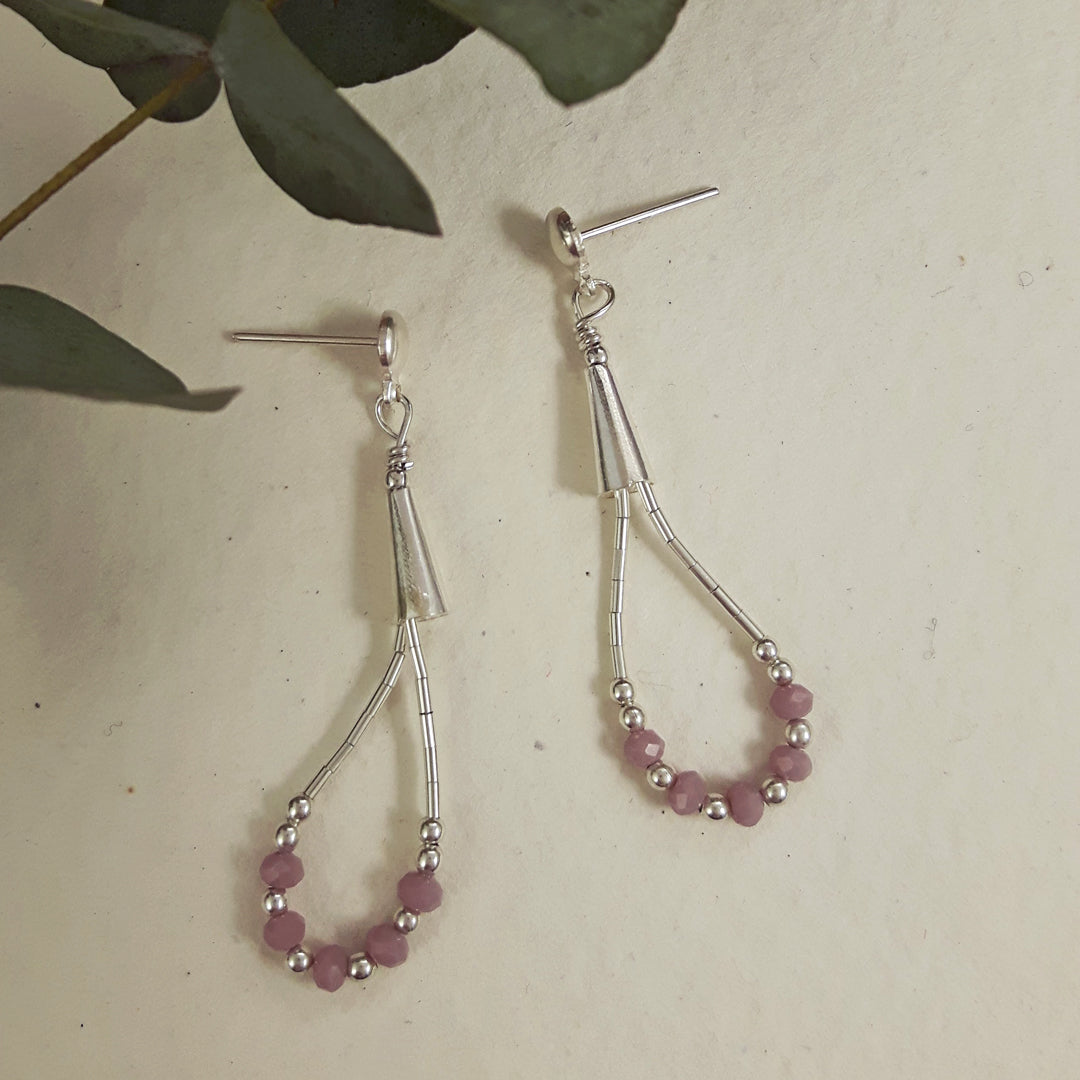 Adeline Chalcedony Rose Earrings