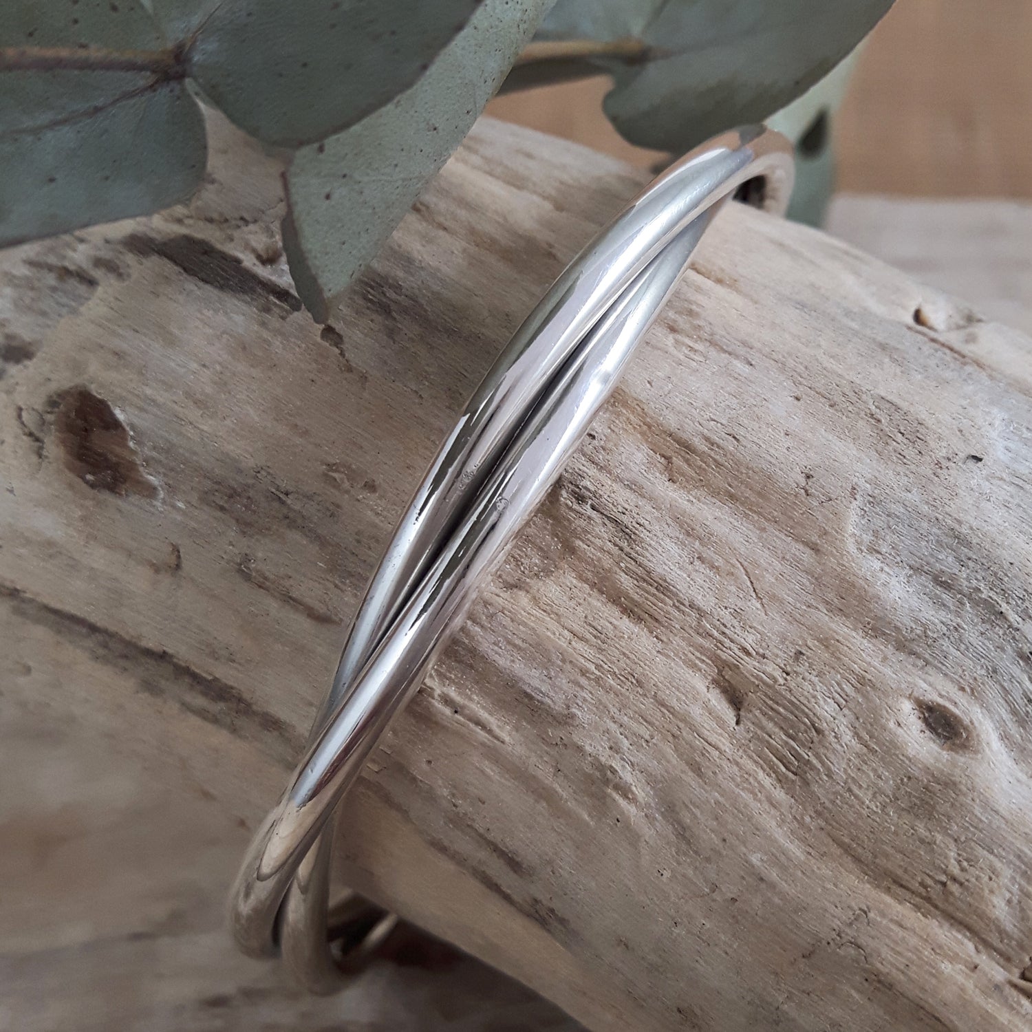Arista Polished Silver cuff