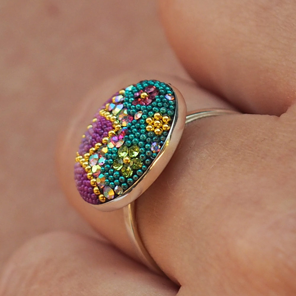 Allegra Galactic Medium Circle 1.5cm Adjustable Ring